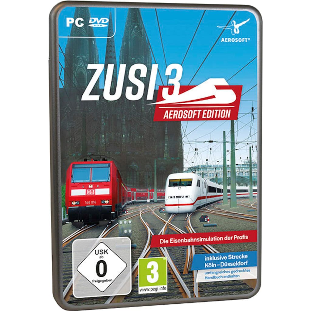 aerosoft Spielesoftware »Zusi 3 Aerosoft Edition + Strecke Köln-Düsseldorf«, PC