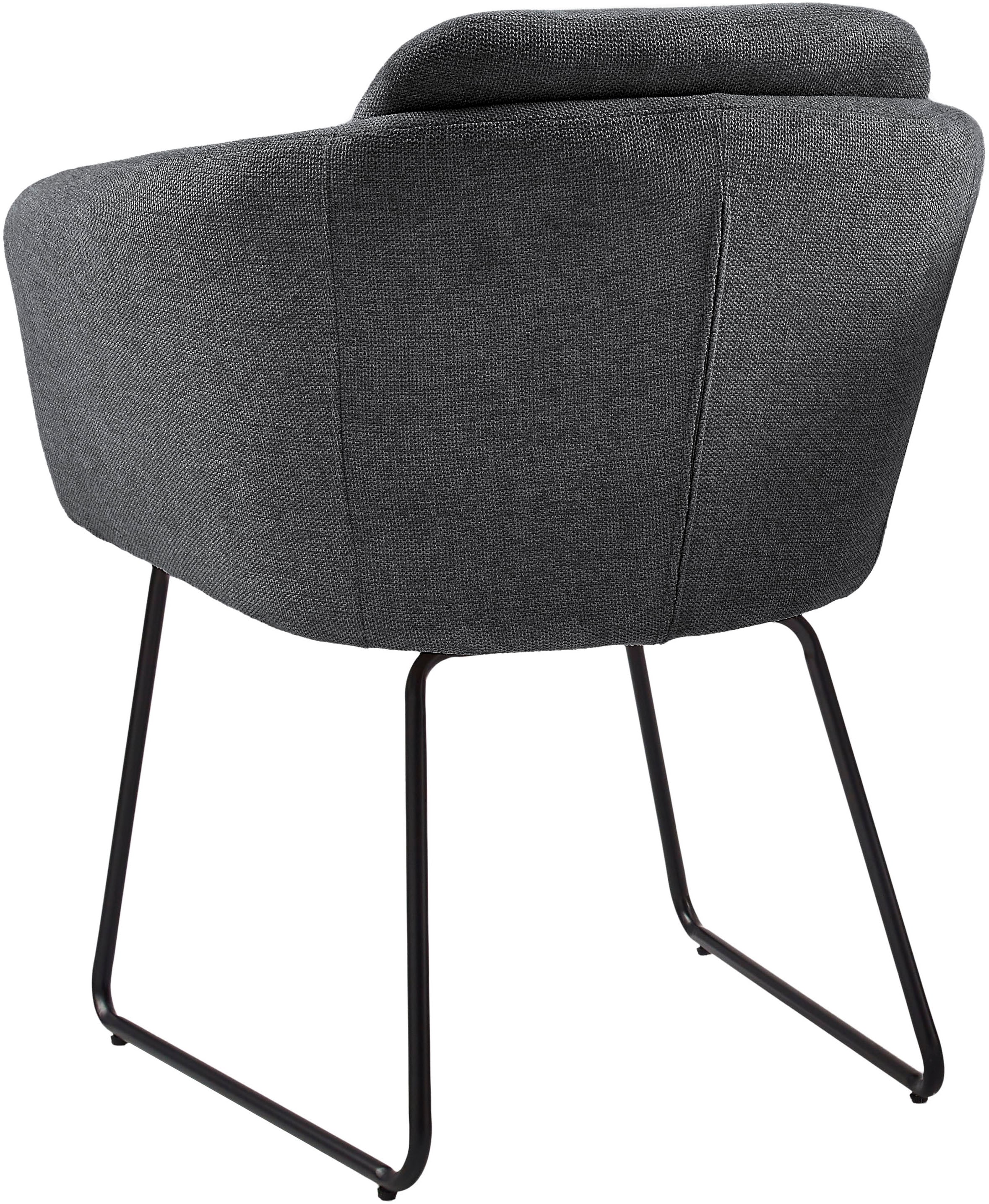 INOSIGN Esszimmerstuhl »Sphere« (Set) 2 Stk.hochwertiger Strukturstoffbezug, Metallgestell, Sitzhöhe 49 cm