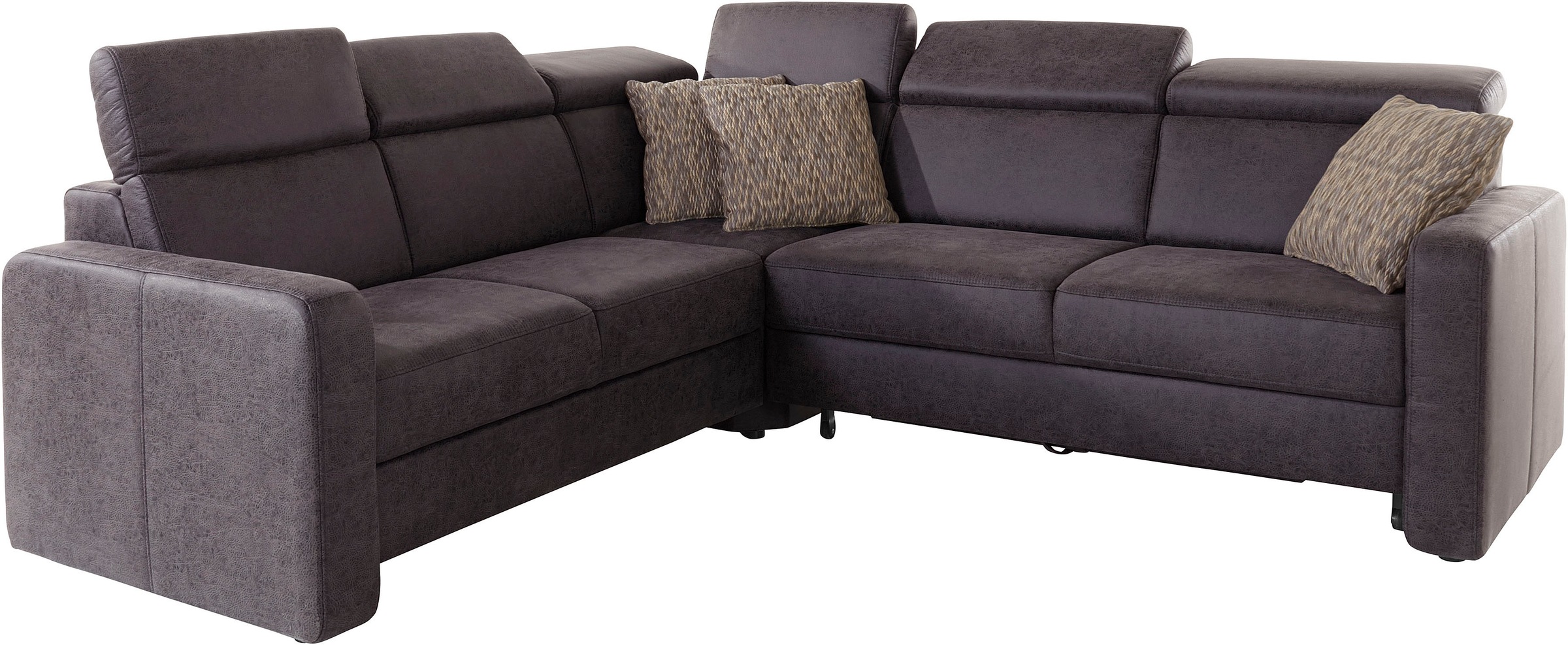 sit&more Ecksofa »Bologna L-Form«, Kopfteilverstellung, wahlweise mit Bettfunktion und Schubkasten