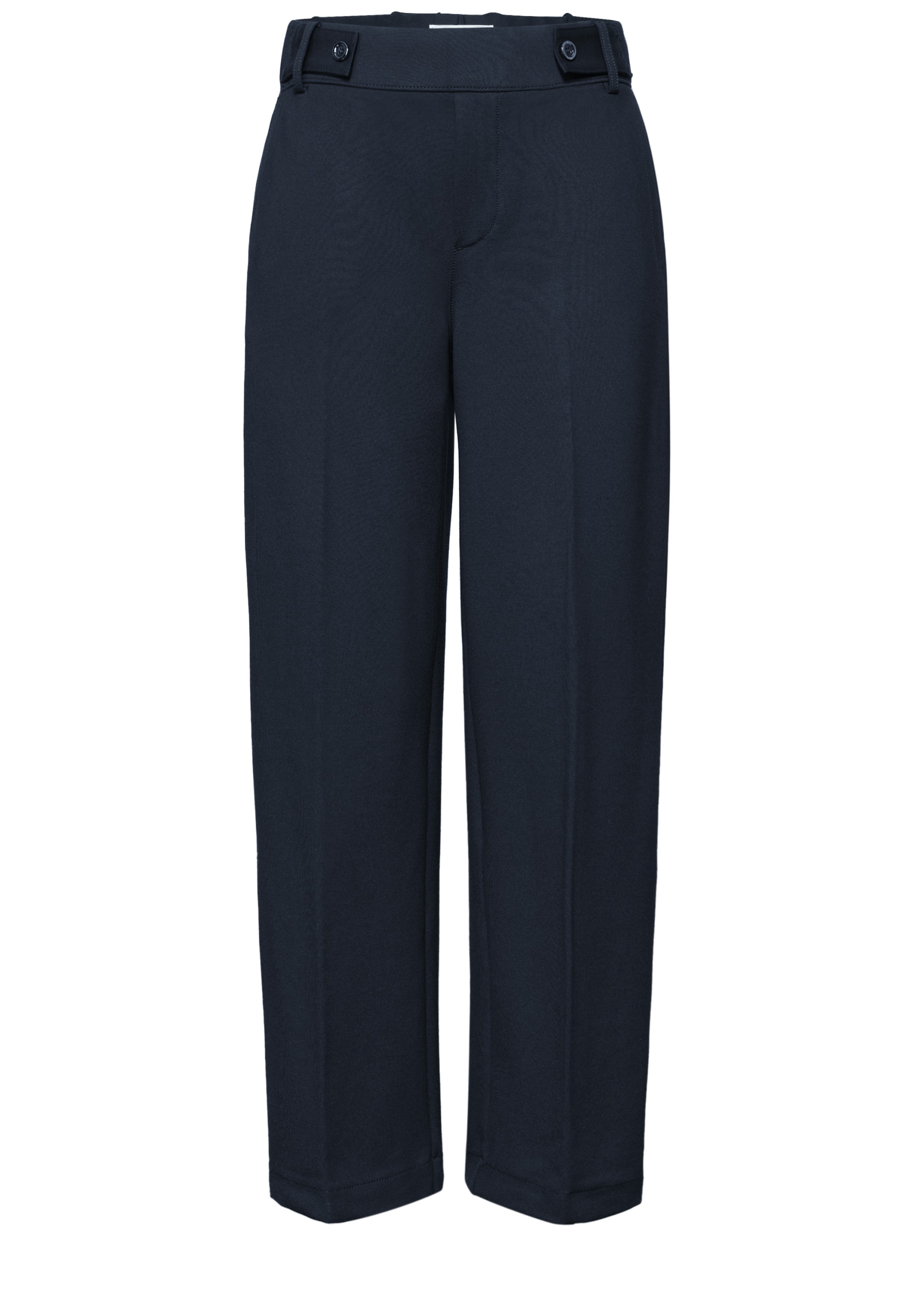 STREET ONE Schlupfhose »mit geradem Bein«  Punto di Roma Hose mit Knopfdetail