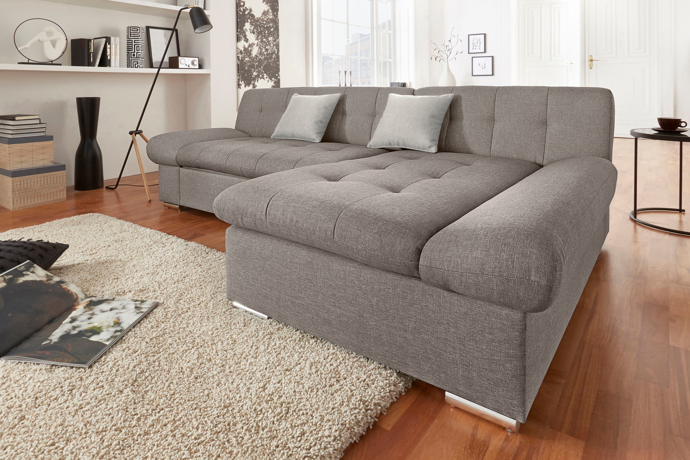 TRENDMANUFAKTUR Ecksofa »Reggae II, L-Form«, wahlweise mit Bettfunktion