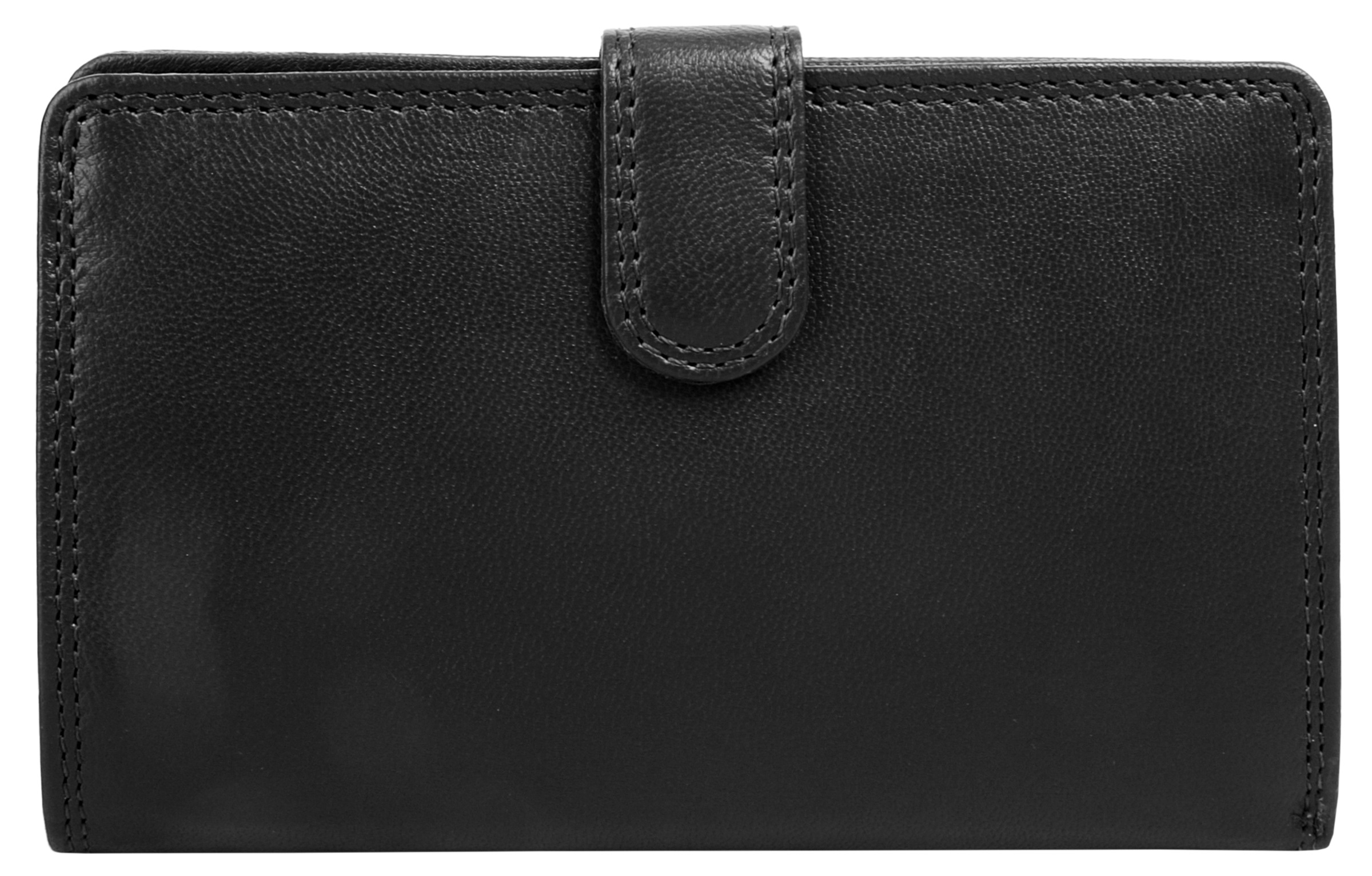 BAGAN Geldbörse echt Leder schwarz