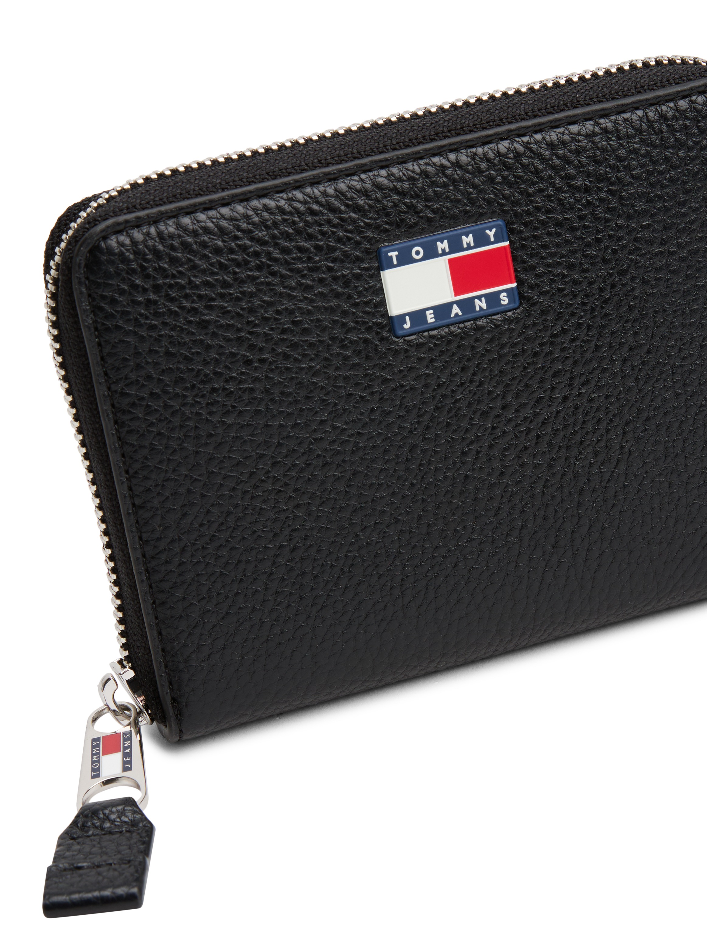 Tommy Jeans Geldbörse »TJW MUST MED ZA«, Damen Geldbeutel, Portemonnaie mit Logoflagge