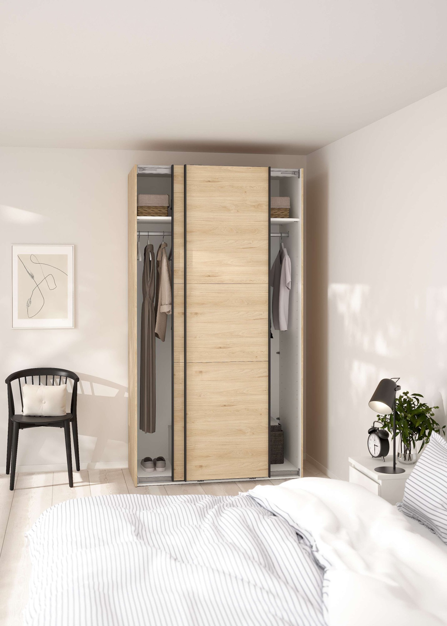 Home affaire Schwebetürenschrank »Como, Kleiderschrank, Schlafzimmerschrank«