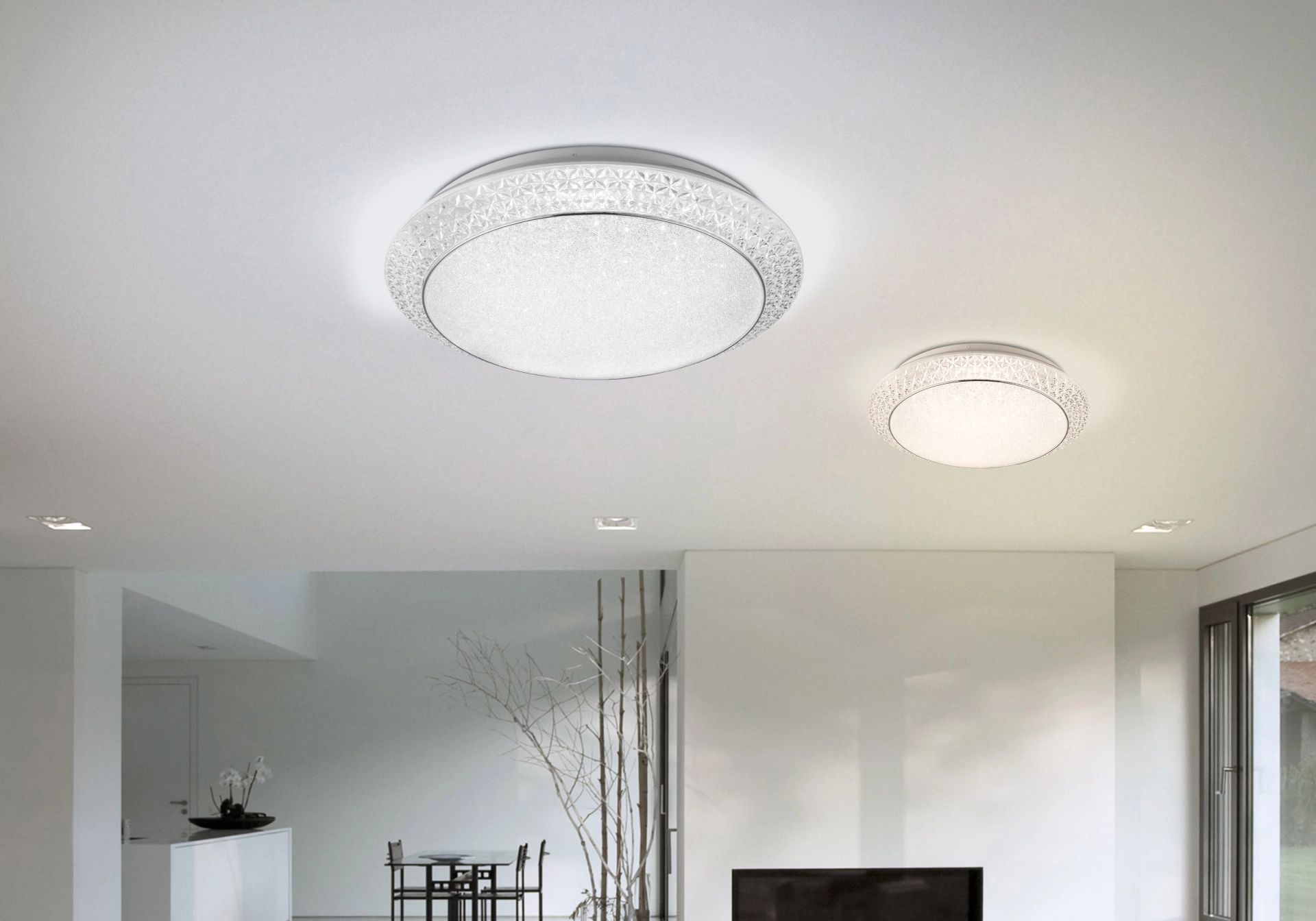 GLOBO LIGHTING LED Deckenleuchte »RONJA« LED-Modul 1 Stk. warmweiß - kaltwe günstig online kaufen