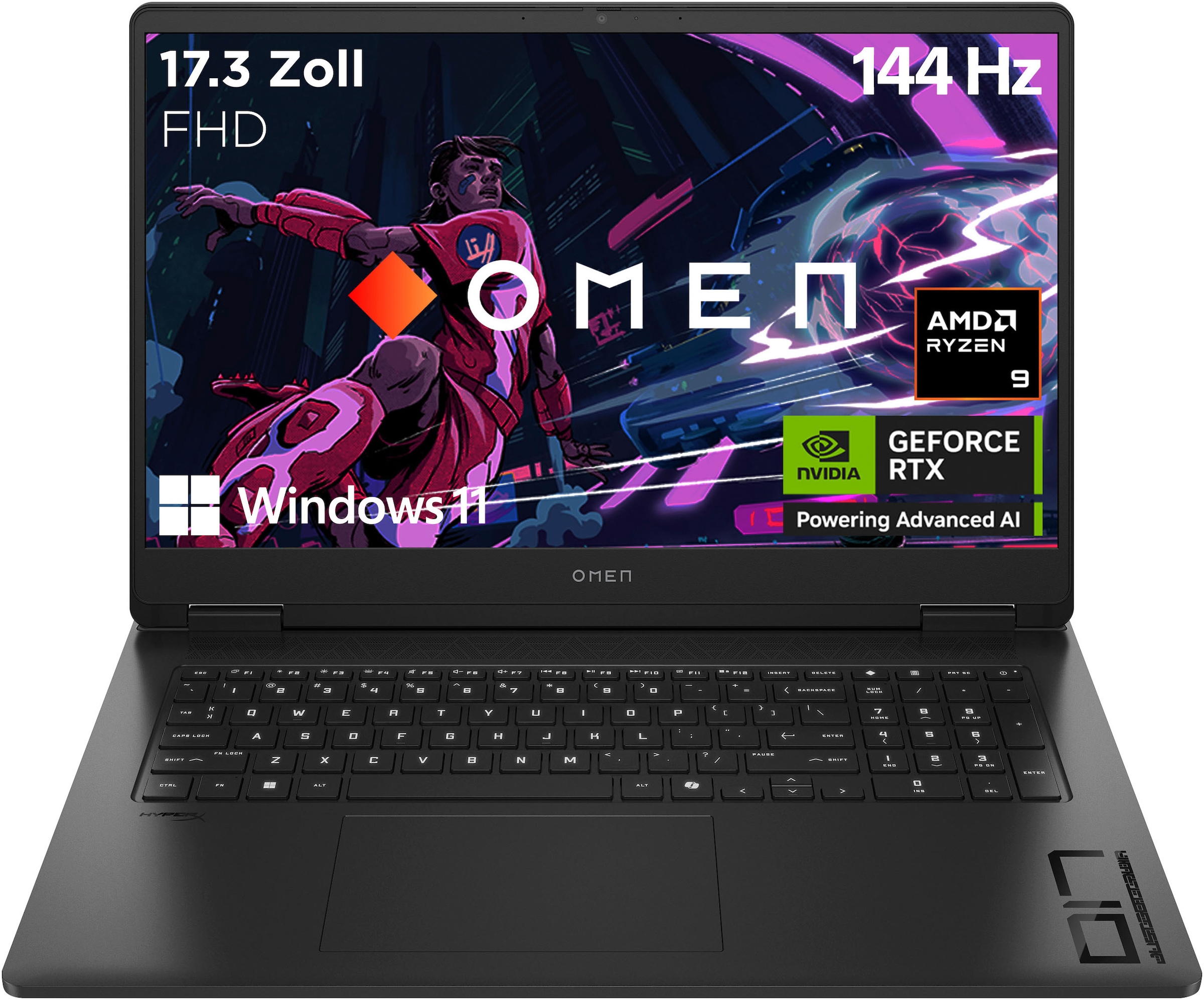 HP Gaming-Notebook »Omen 17 17-db1072ng Black«