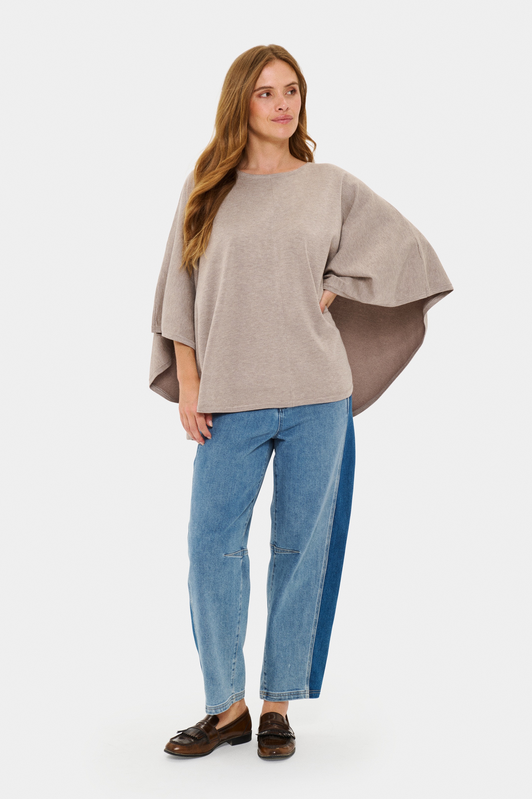Saint Tropez Strickponcho »BilliSZ Poncho« Loose fit, Viskosemischung