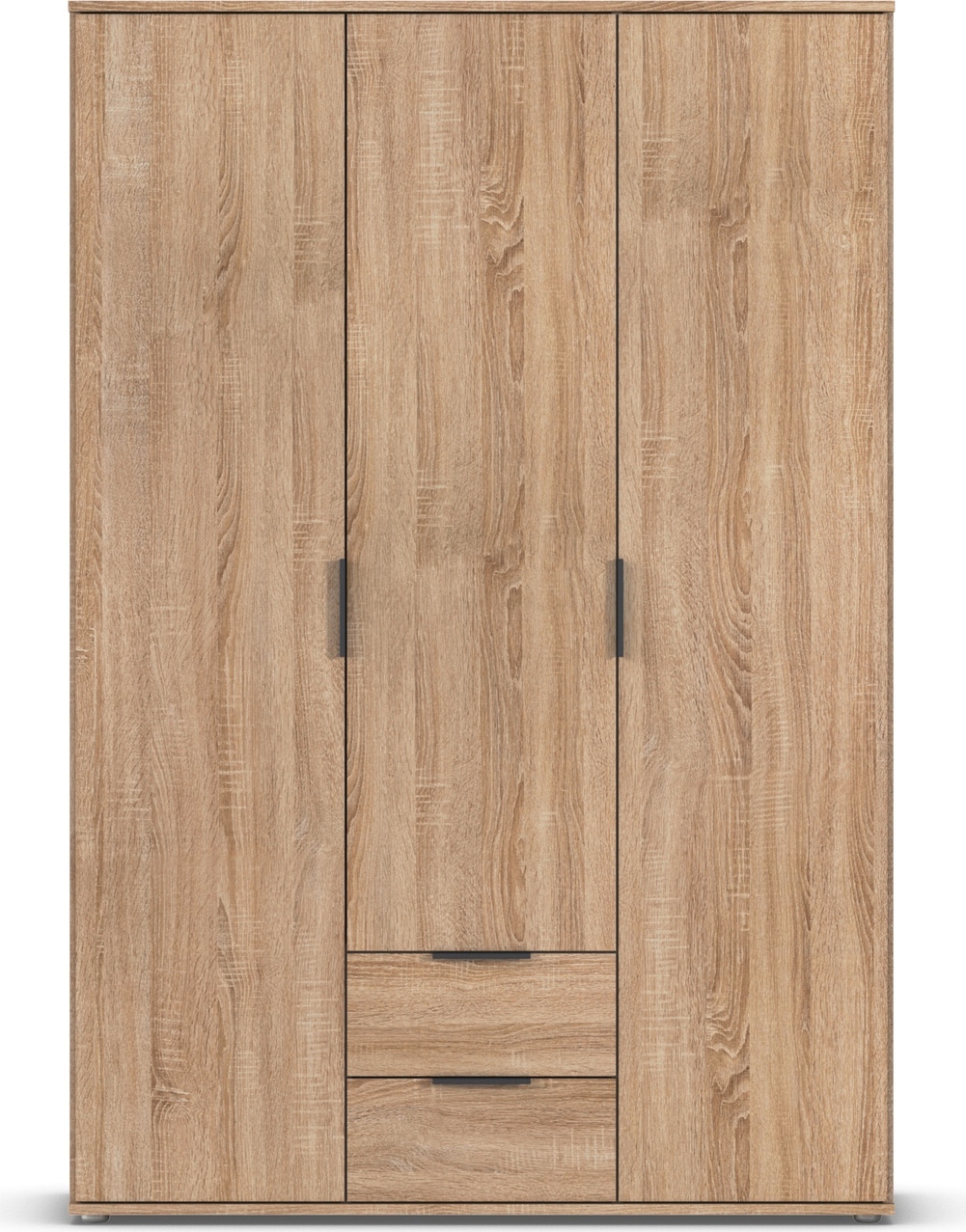 rauch Drehtürenschrank »Kleiderschrank Schrank Garderobe Wäscheschrank ESSEA in 2 Breiten«, mit 2 Schubladen, in schlichtem Design, moderne Griffe MADE IN GERMANY
