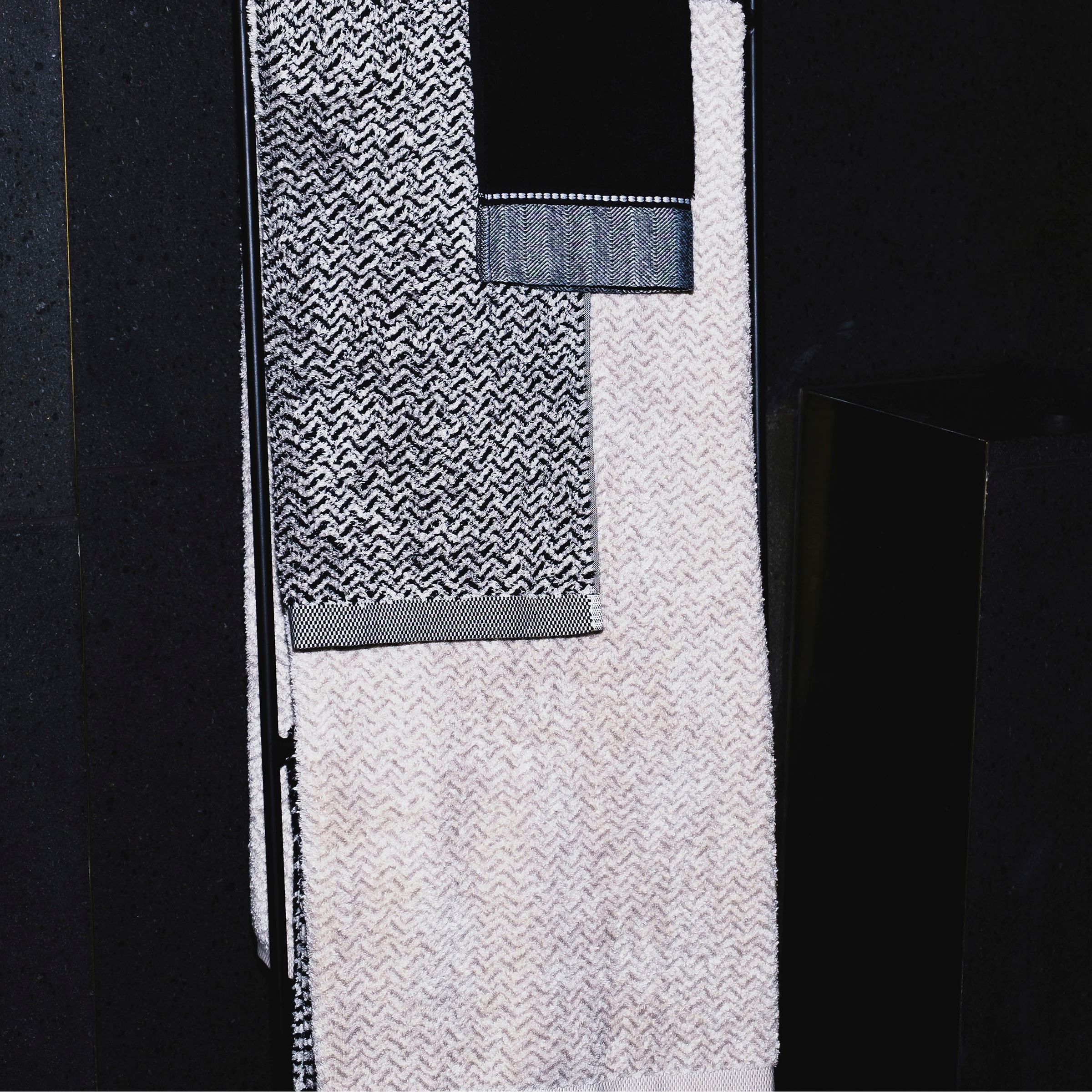 Möve Handtuch »Brooklyn Uni«, (1 St., Handtuch 50 x 100 cm), mit Fischgratbordüre, Made in Germany