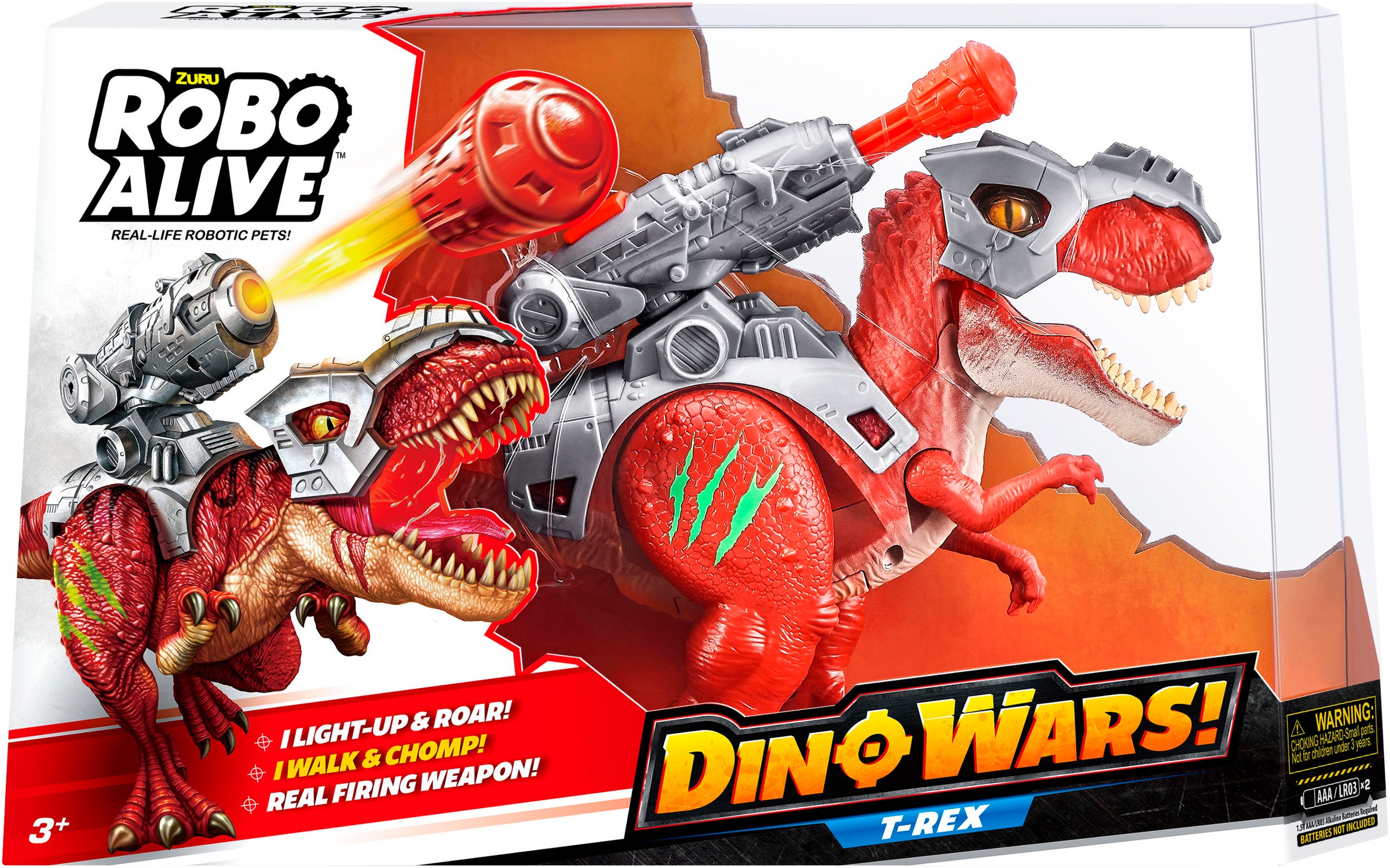 ROBO ALIVE Robotertier »Robo Alive, Dino Wars Dinosaurier T-Rex Serie 1«, mit Funktionen