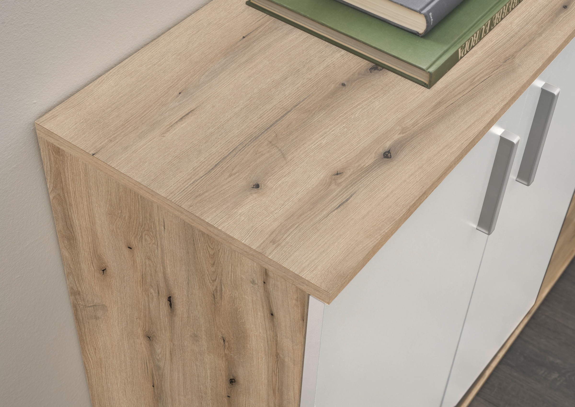 HBZ Kommode »BC-Drift-2, Mehrzweckschrank Stellmaß BxHxT 60x84x35 cm«, (1 St.), Schrank mit 2 Türen und 1 Einlegeboden