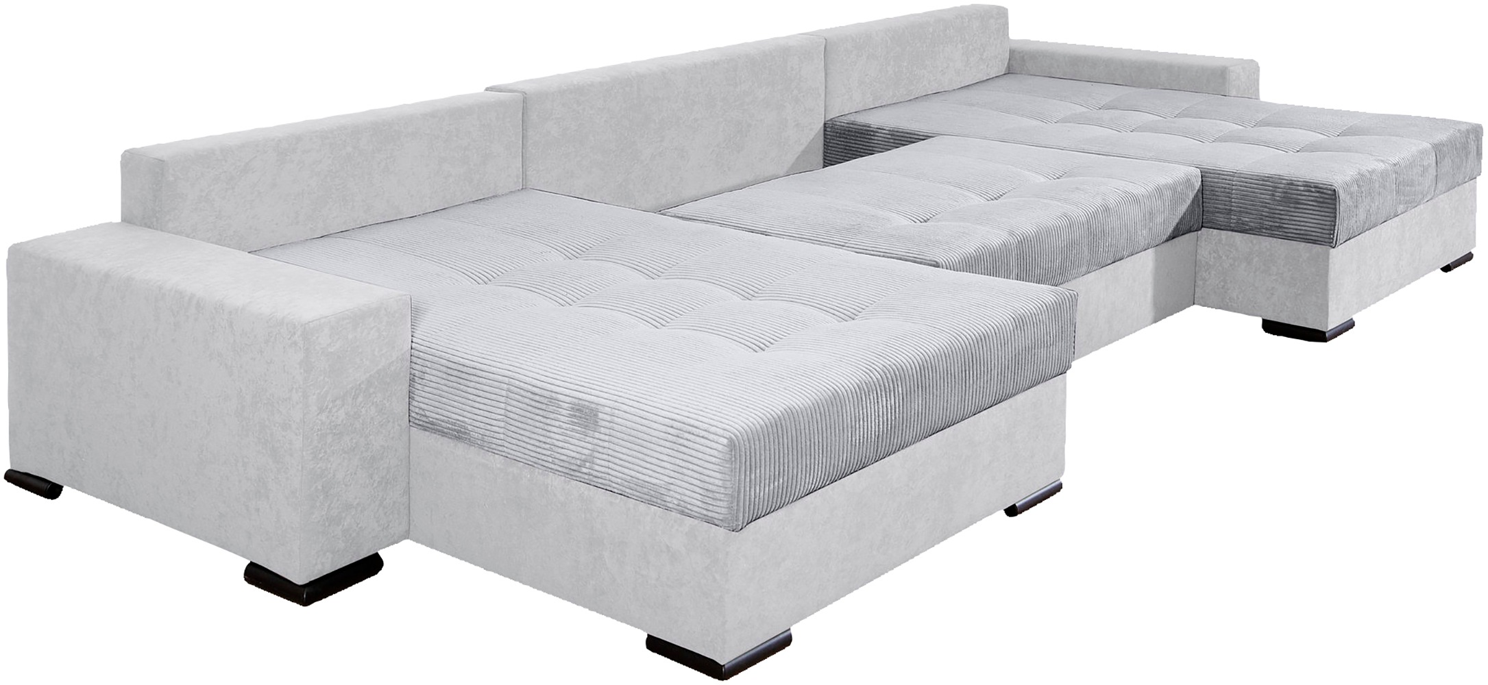 COLLECTION AB Wohnlandschaft »XXXL-Josy Relax U-Form Breite 352 cm, mit 2 gleich großen Recamieren«, inkl. Bettfunktion, Bettkasten, mit 4 Rückenkissen in zwei Größen