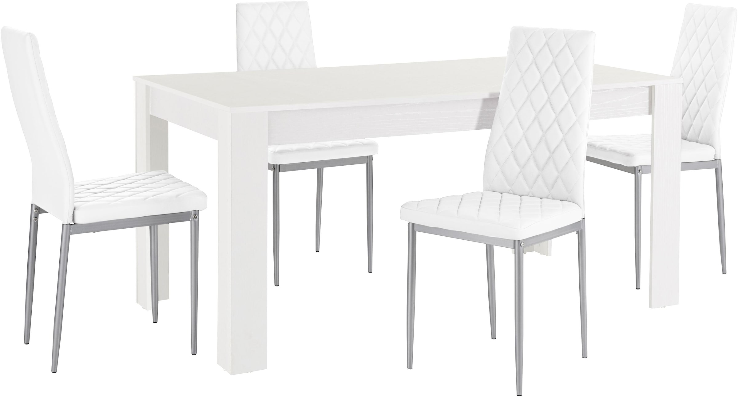 INOSIGN Essgruppe »Lynn160/Brooke« Set, 5 Stk. tlg. Tisch mit 4 Stühlen günstig online kaufen