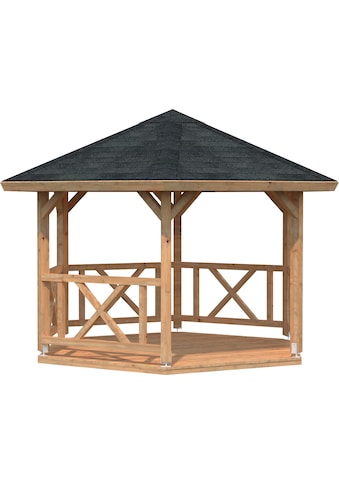 Palmako Holzpavillon »Betty«, BxT: 423x423 cm, hellbraun kaufen