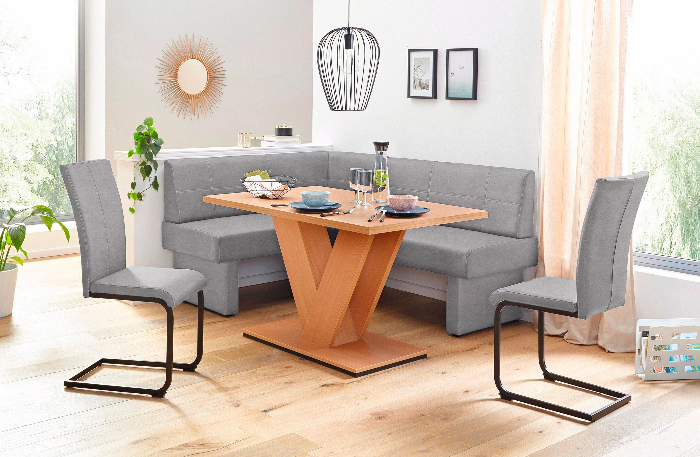 Home affaire Freischwinger »Nils«, (Set), 2 St., Microfaser VINTAGE, Stuhl günstig online kaufen