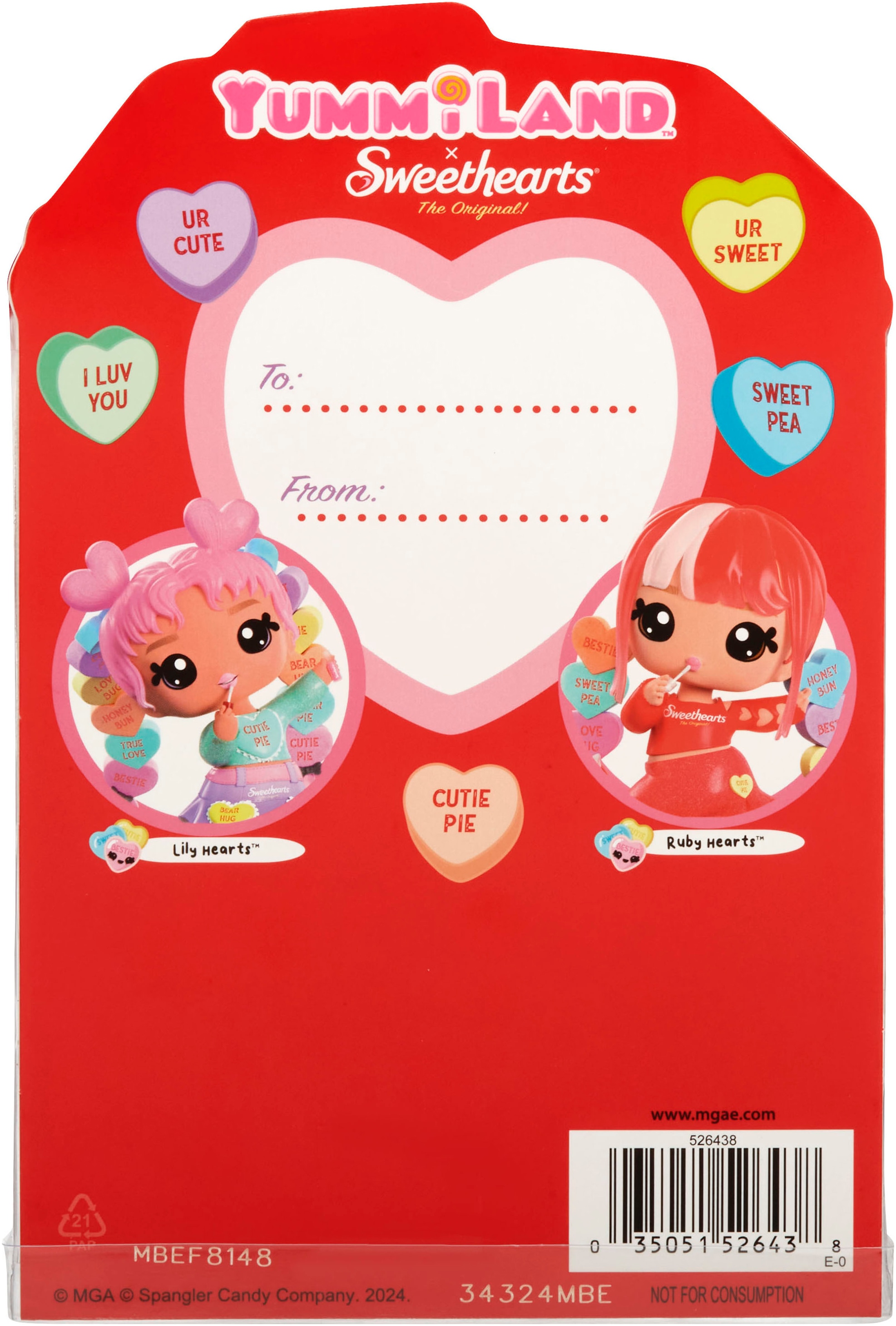 YUMMILAND Minipuppe »Yummiland Sweet Lip Gloss-Ruby Hearts« inklusive Schlüsselanhänger