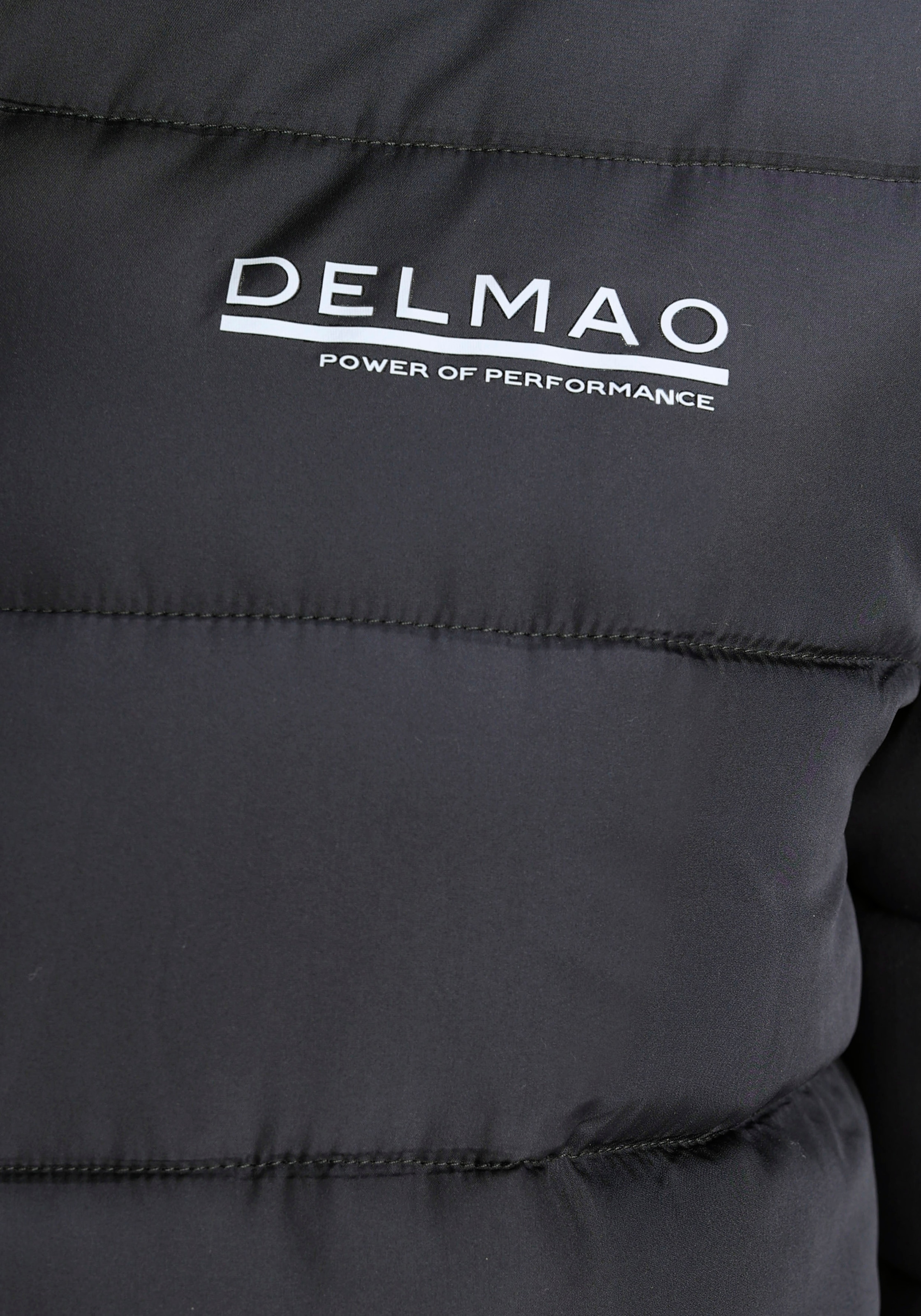 DELMAO Steppjacke, mit Kapuze, 2 in 1 Effekt mit heraustrennbarem Kapuzen Fleece Einsatz-NEUE MARKE!