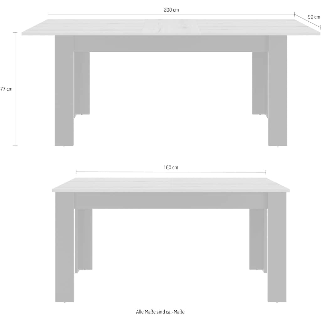 Gami Esstisch »Manchester«, mit Auszug 160 (200) cm