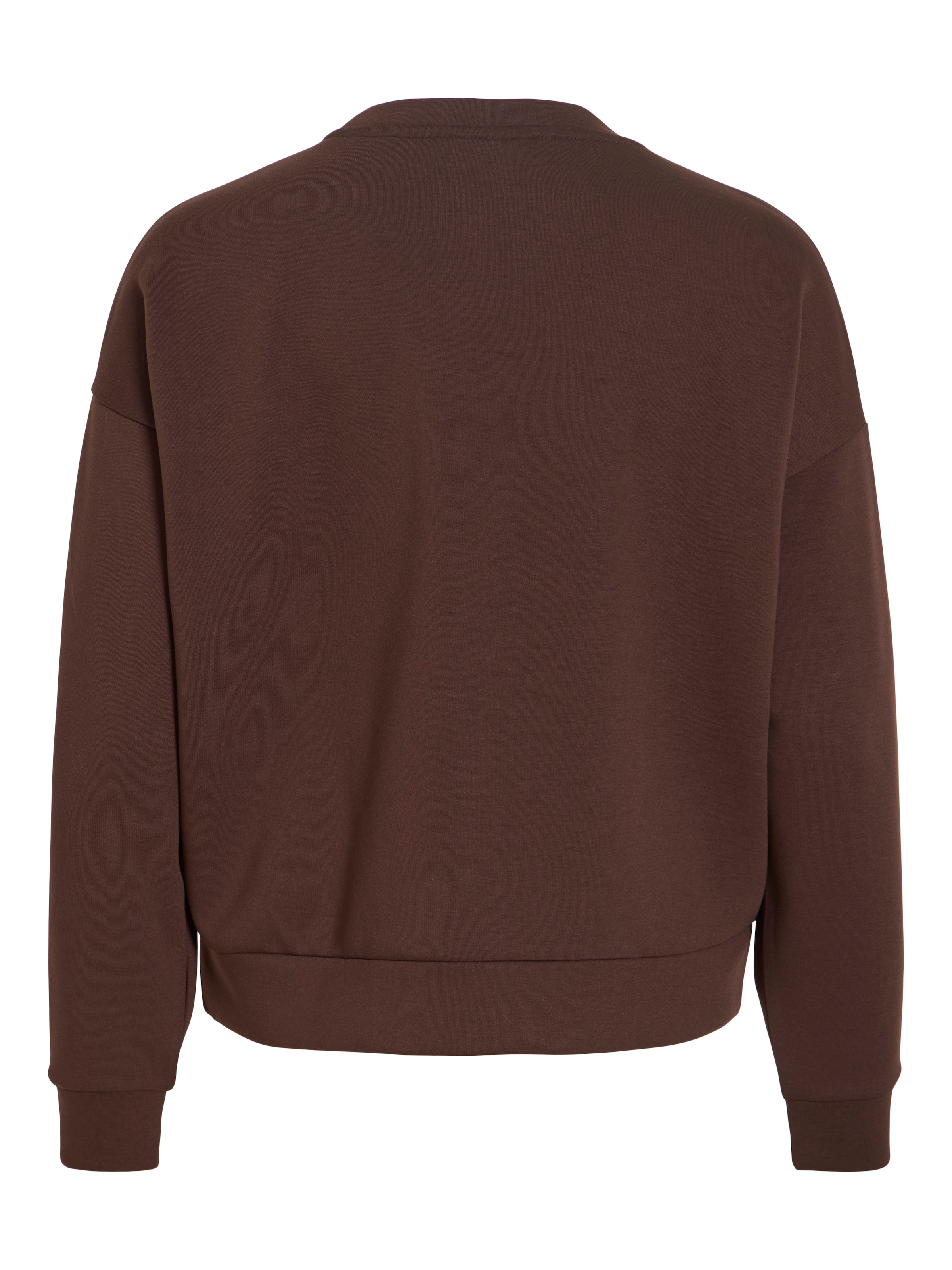 Vila Sweater »VIREFLECT MOOD EMB L/S SWEAT TOP/R/3«, Materialmix, loose fit

