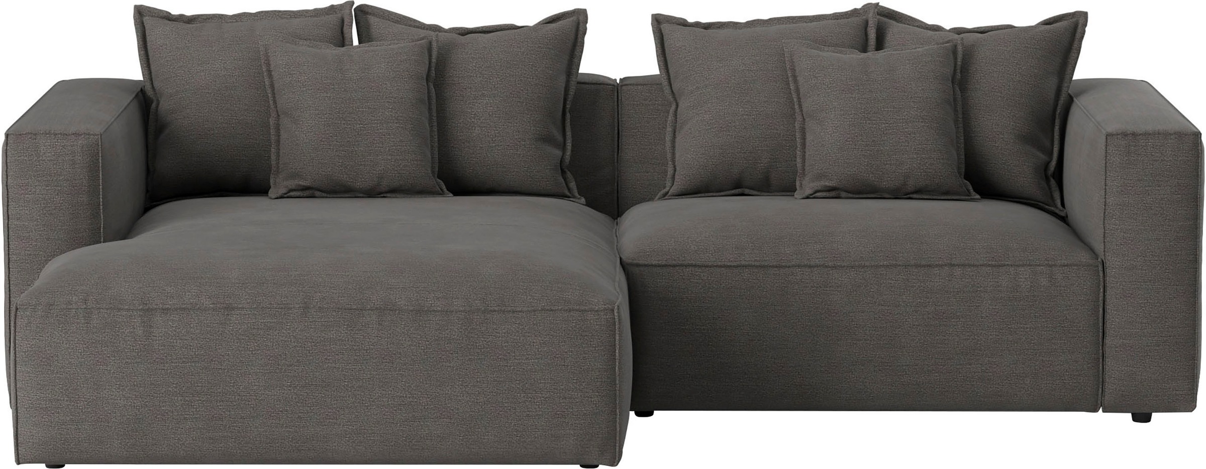 INOSIGN Ecksofa »Cowboy L-Form«, mit 6 Kissen, kubisches Sofa günstig online kaufen