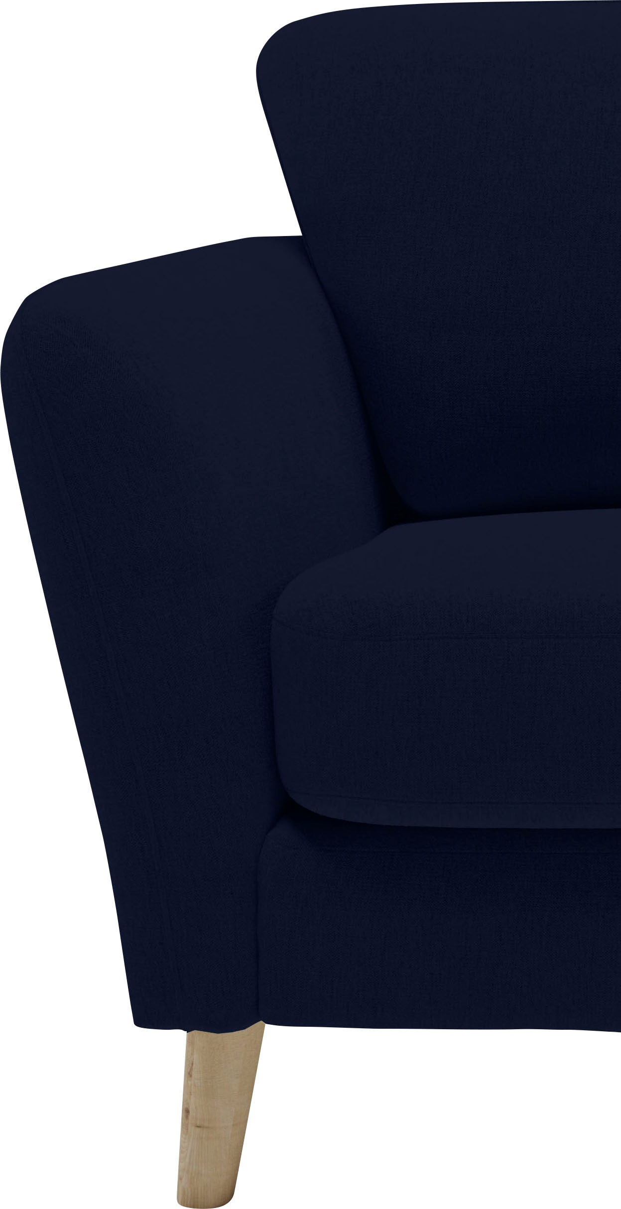 Home affaire Ecksofa »MARSEILLE 278/202 cm, L-Form, Ottom. rechts/links«, Massivholzbeine aus Eiche, in verschieden Bezügen und Farbvarianten