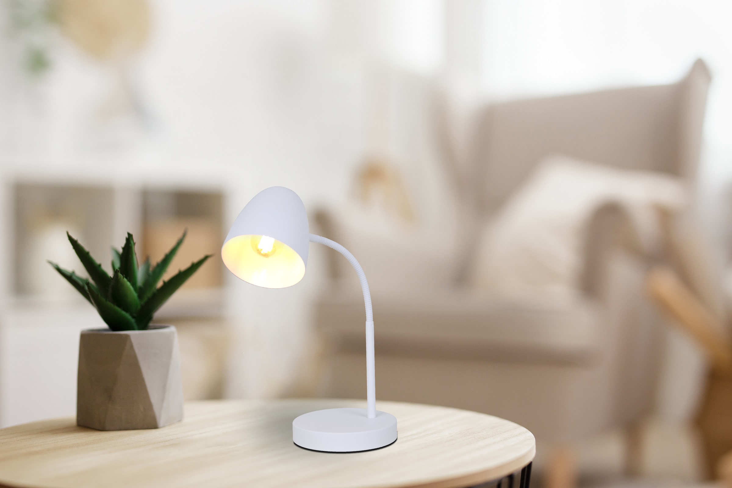 NOWA Tischleuchte »JASON« E14 1 Stk. Tischlampe Nachttischlampe Deko-Tischl günstig online kaufen