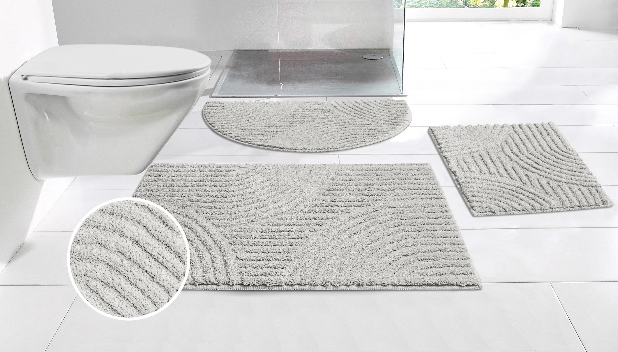 my home Badematte »Ognon, Scandi, Boho, modernes Muster«, rutschhemmend bes günstig online kaufen