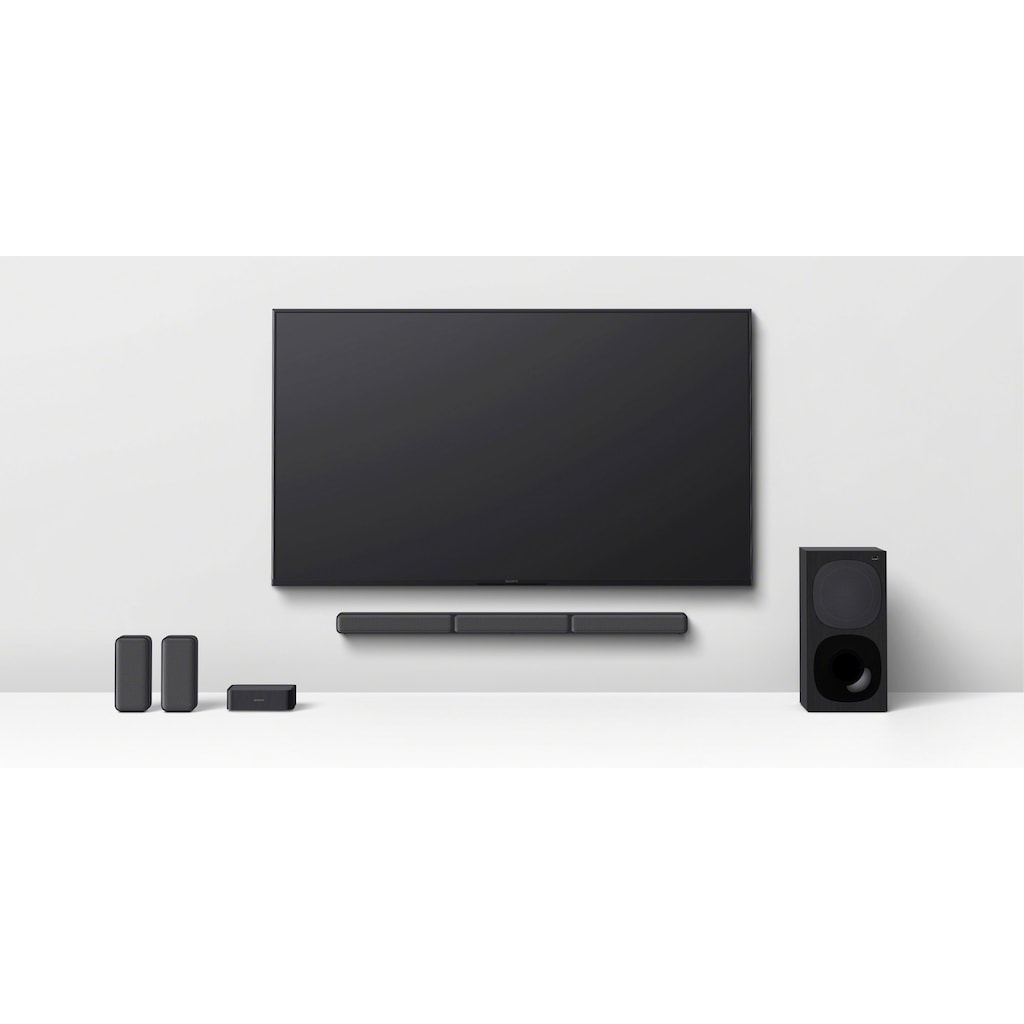 Sony Soundbar »HT-S40R Kanal-«, inkl. kabelgebundenem Subwoofer, kabellosen Rear-Lautsprechern