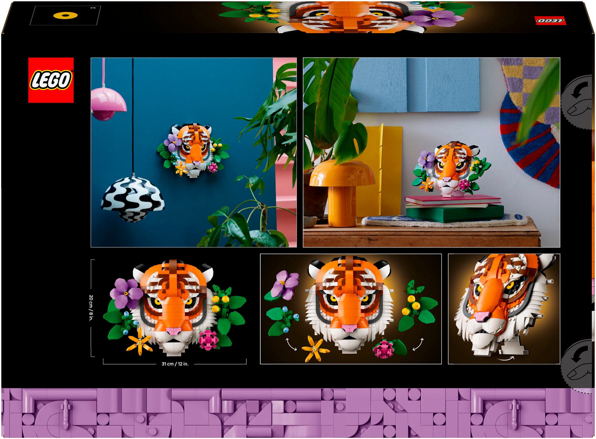 LEGO® Konstruktionsspielsteine »Fauna Collection - Tiger (31217), LEGO ART«, (744 St.), Made in Europe