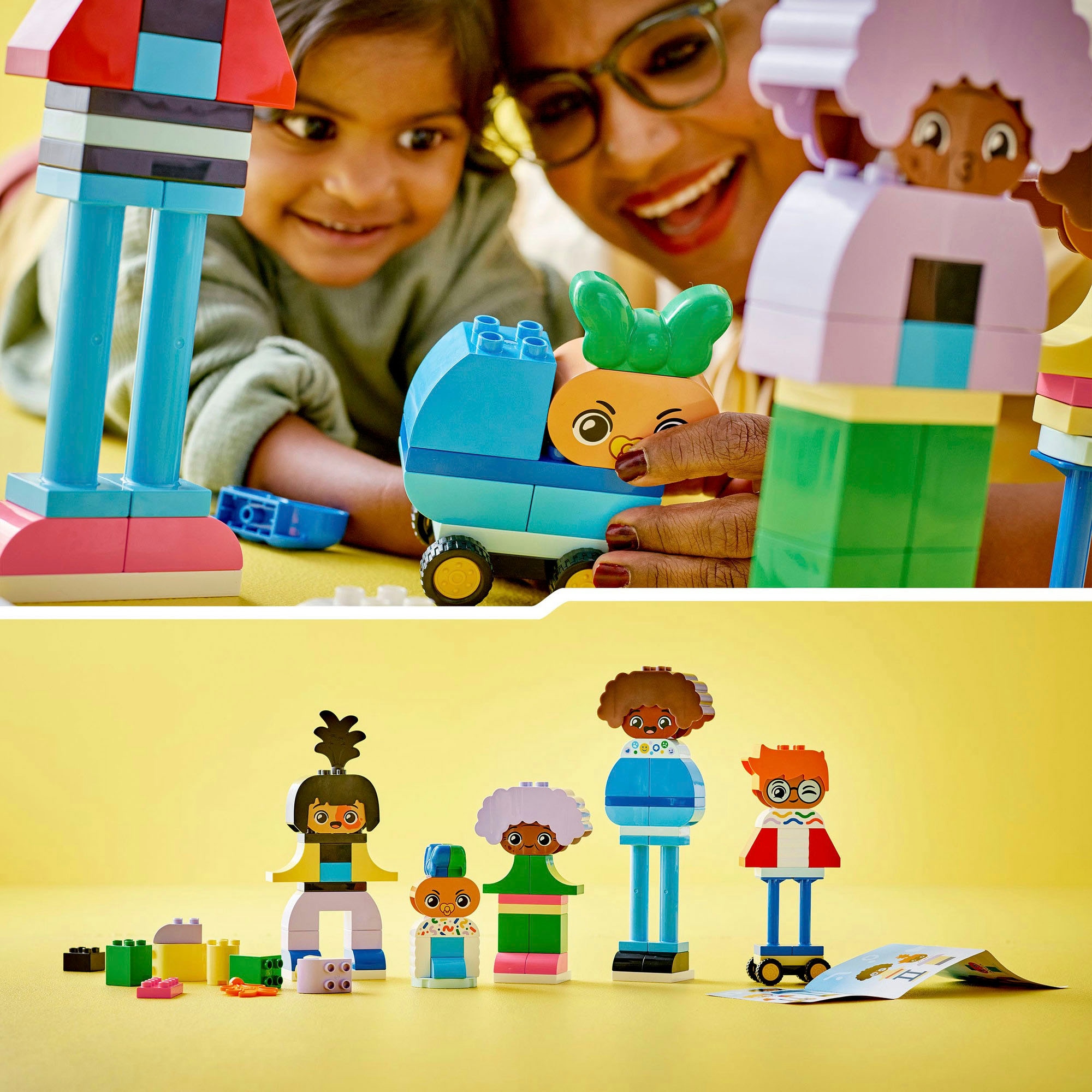 »Baubare LEGO Europe DUPLO mit LEGO® St.), kaufen online Gefühlen (71 großen Konstruktionsspielsteine Town«, Menschen Made in (10423),