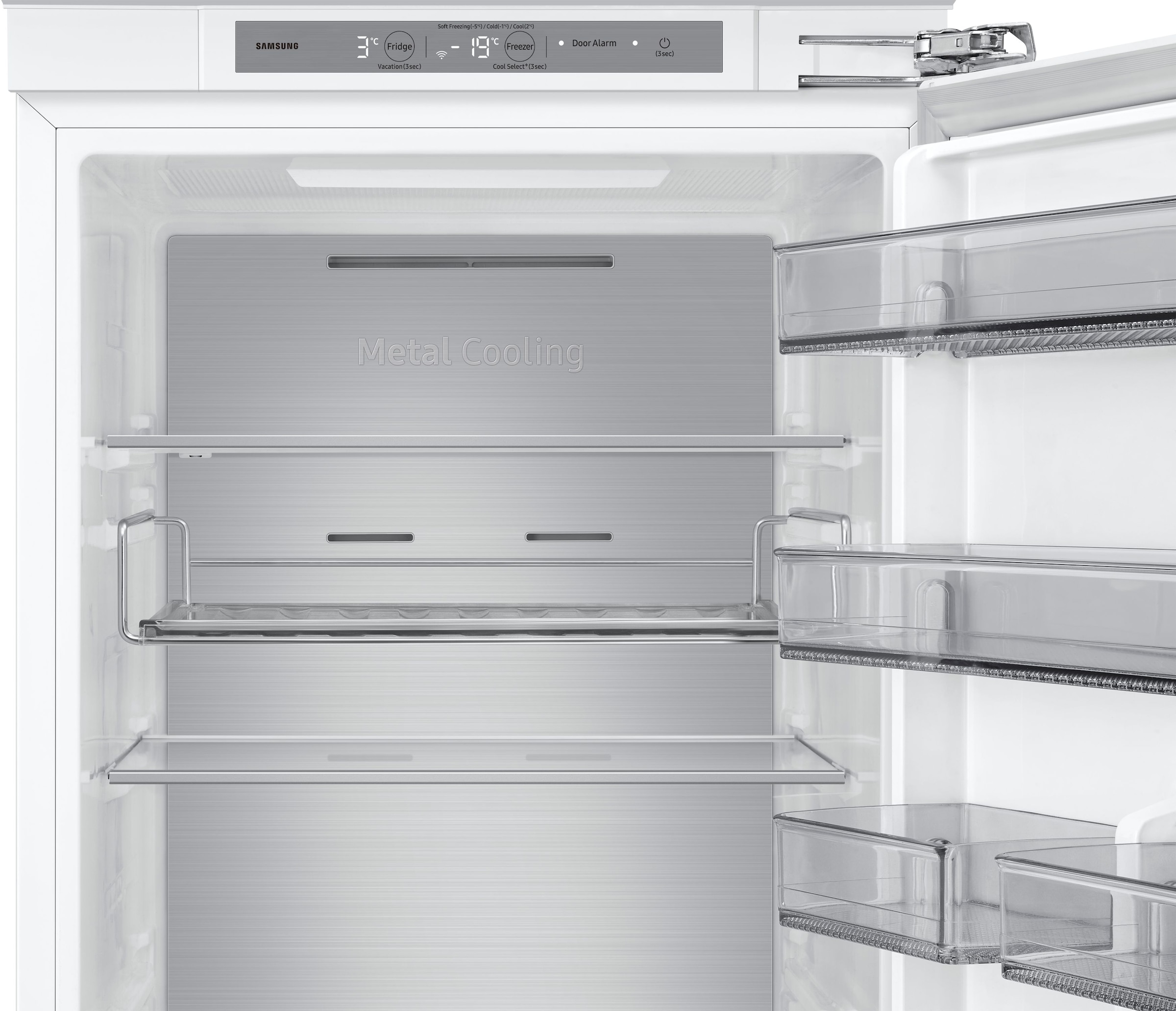 Samsung Einbaukühlgefrierkombination BRB8OF »BRB80F30ADFO«, All‑Around Cooling ‑ Gleichmäßige Kühlung