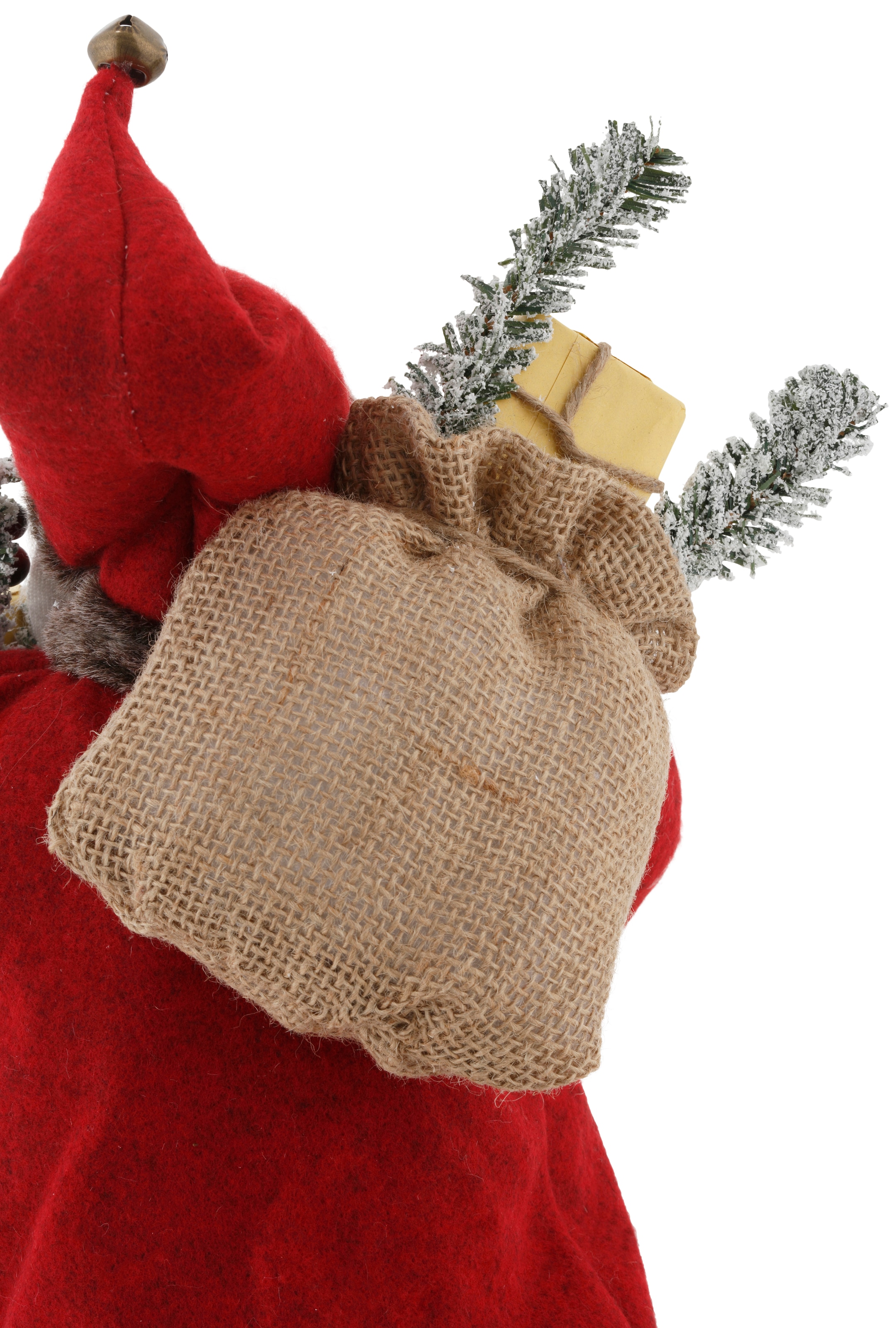 my home Weihnachtsmann »Weihnachtsdeko rot«, mit Sack und Geschenken, Höhe ca. 45,5 cm