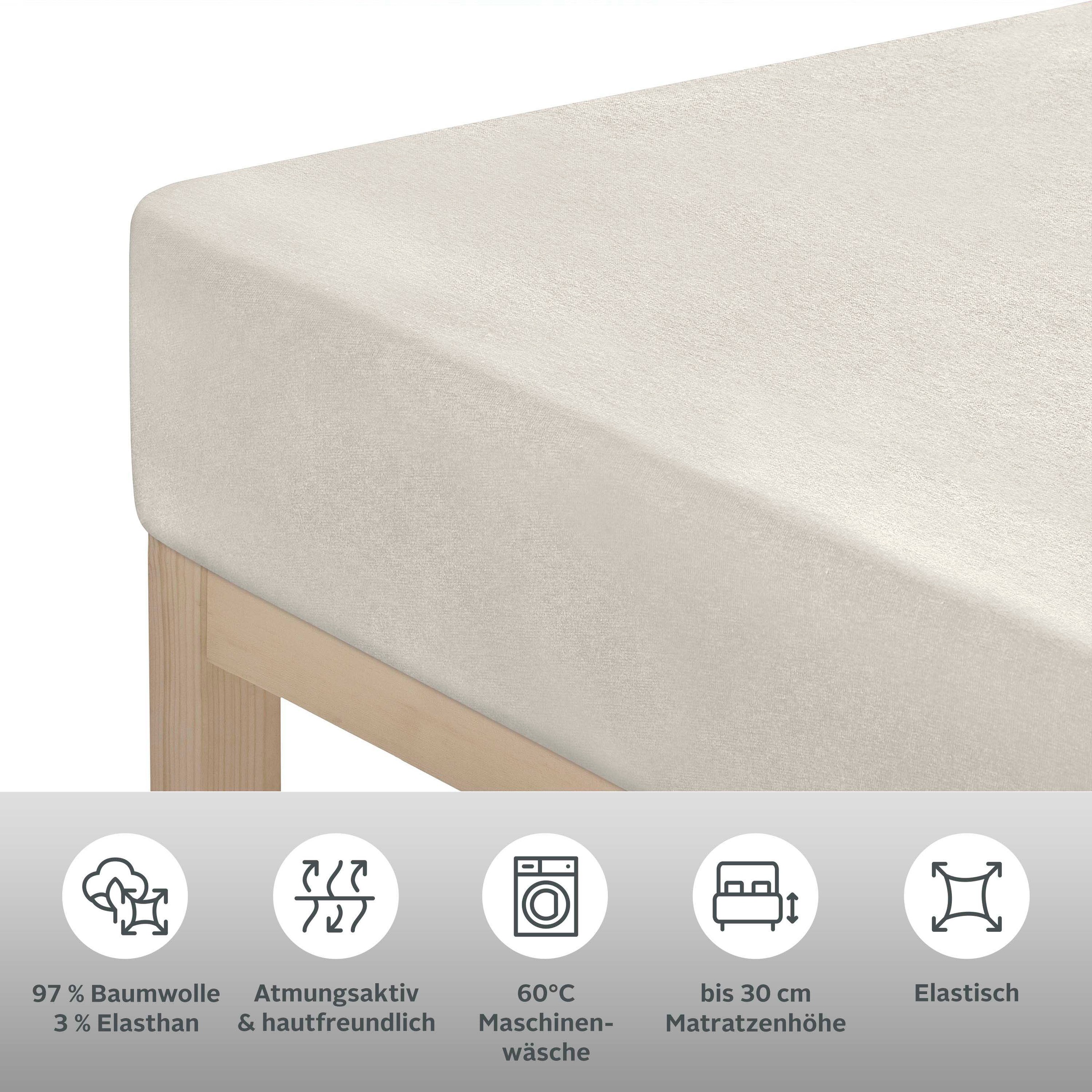 OTTO home Spannbettlaken "SOUCY aus Baumwolle mit Elasthan, 160 g/m²" Premi günstig online kaufen