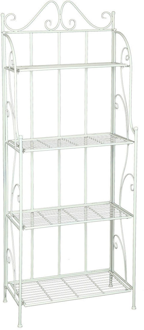 Ambiente Haus Standregal »Regal mit 4 Böden in Antikweiß - 162 cm« 1 Stk. t günstig online kaufen