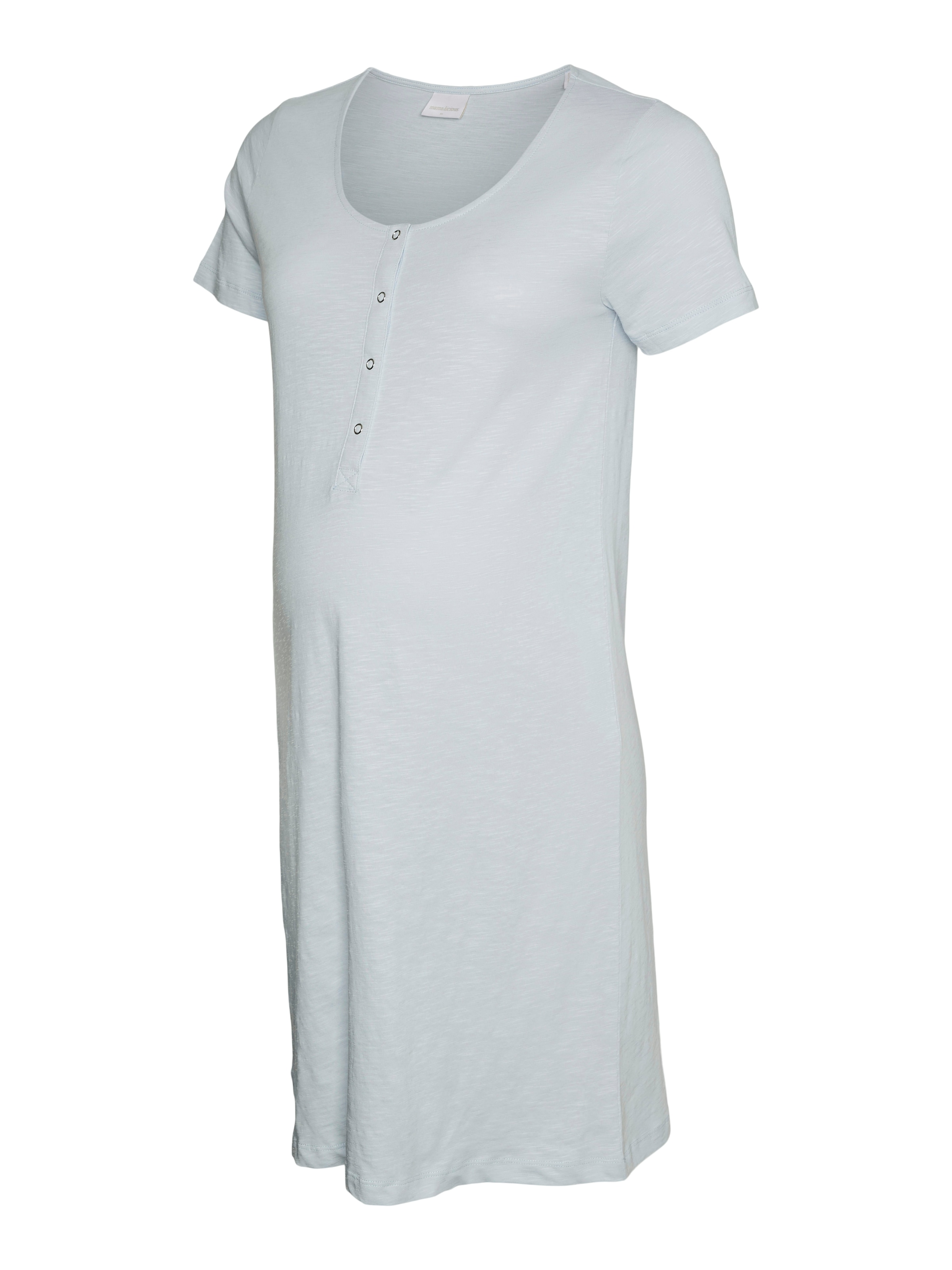 Mamalicious Umstandsnachthemd »MLMIRA SOLID JRS NIGHTGOWN 2F A. E. NOOS« Baumwolle, regular fit