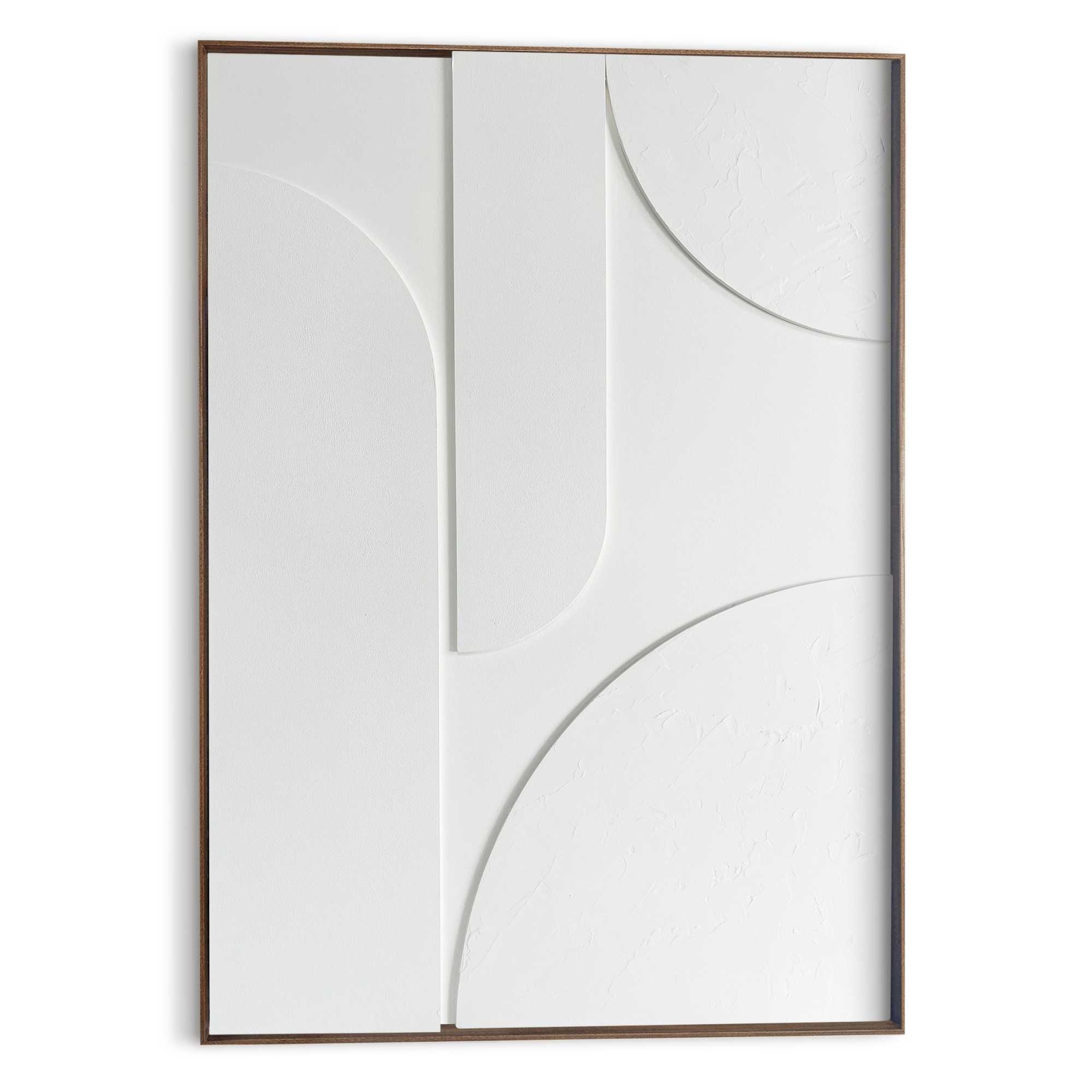 Reinders! Wandbild »Saturn« Wohnzimmer - Weiß - MDF - Abstrakt - 70x100 cm günstig online kaufen