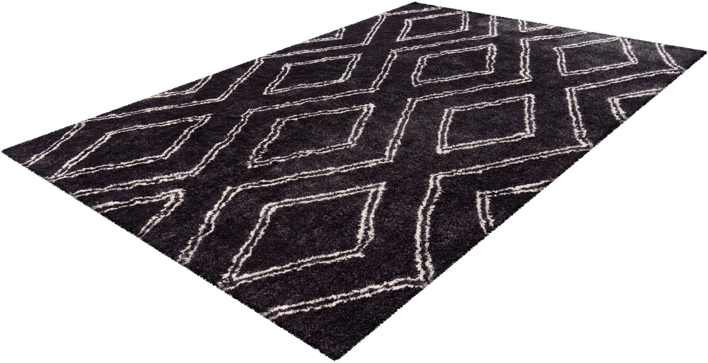 my home Hochflor-Teppich »Jeana«, rechteckig, 27 mm Höhe, retro, Wohnzimmer