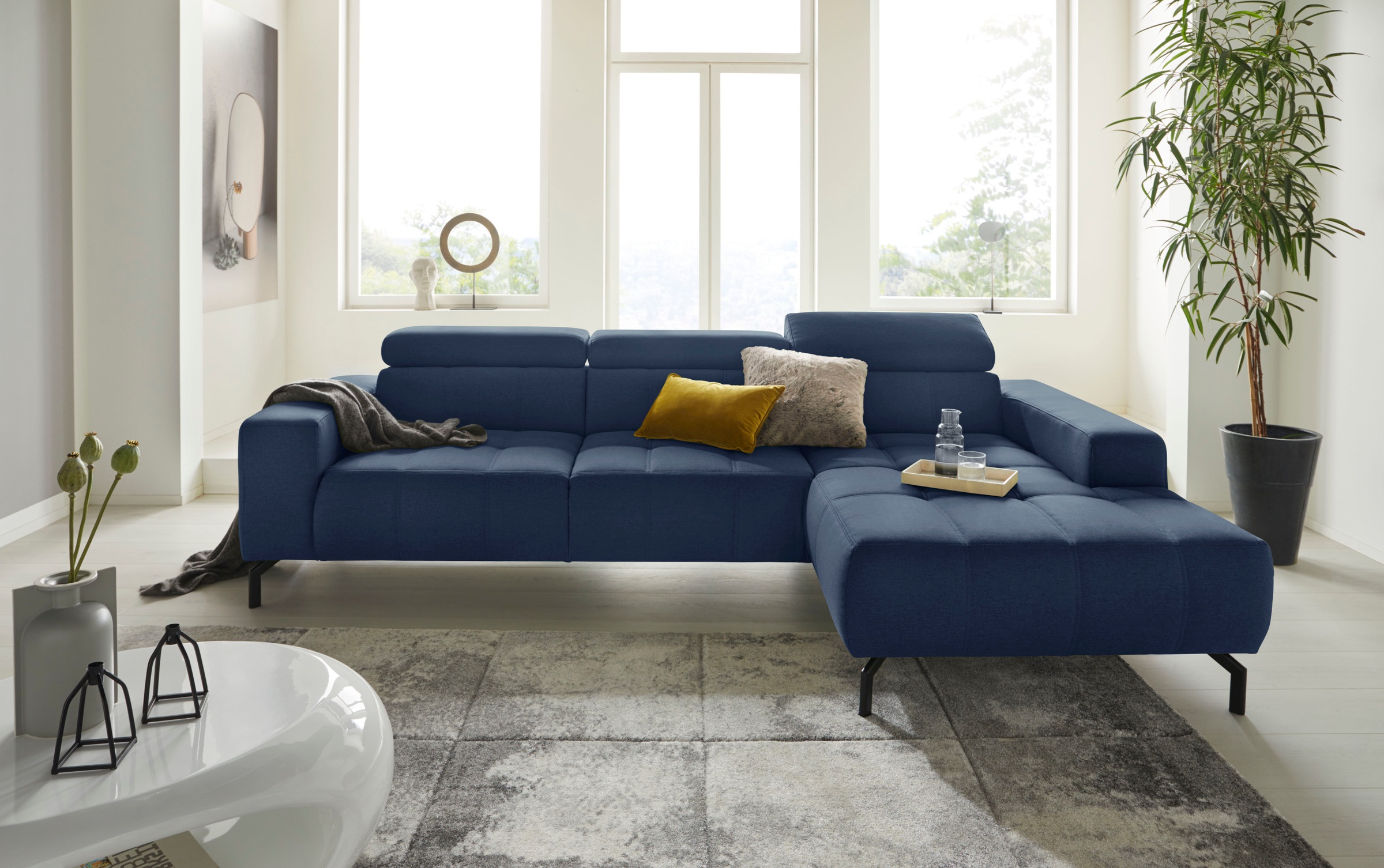 DOMO collection Ecksofa »Cunelli tolle Sitznähte als Designelement, fester günstig online kaufen
