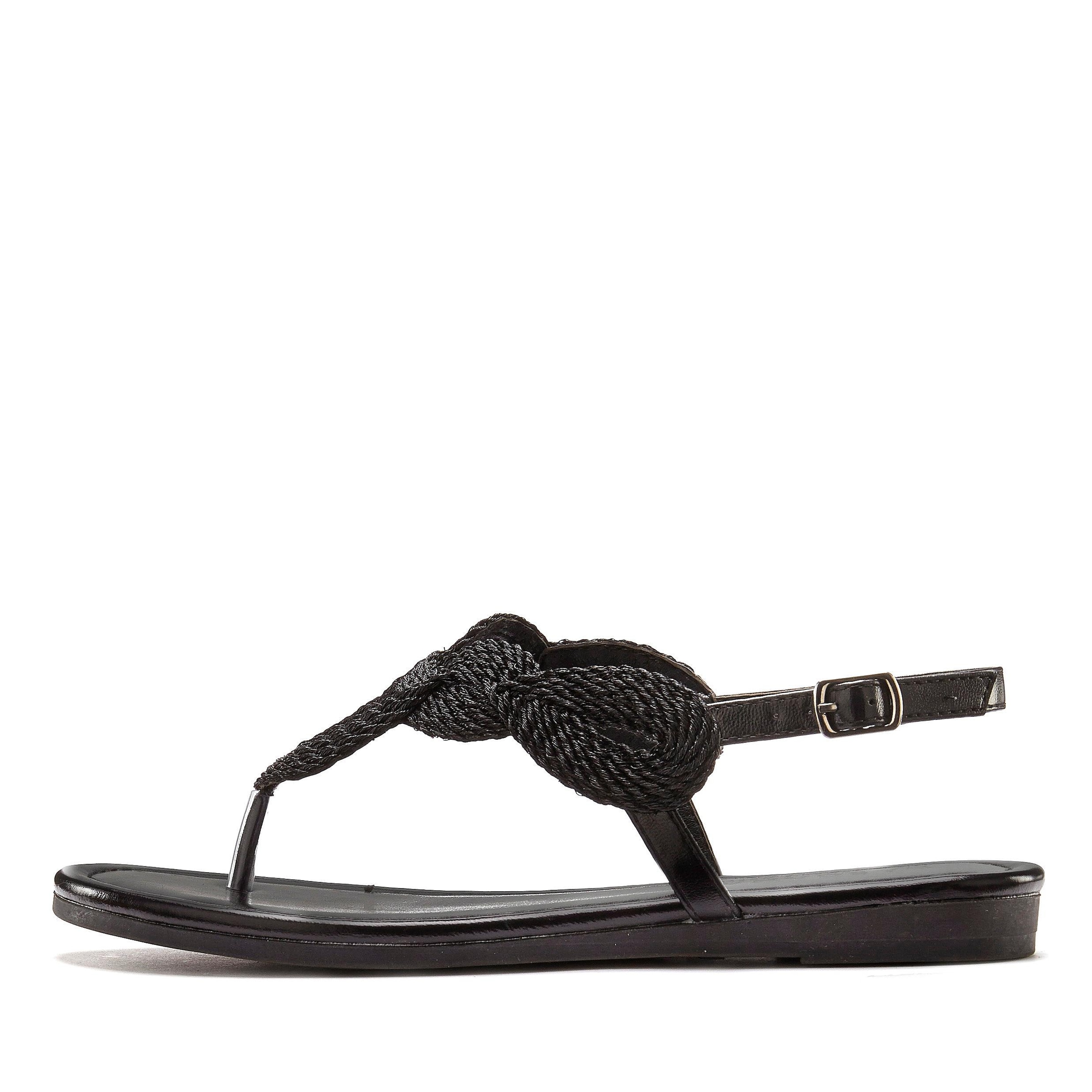 LASCANA Zehentrenner »Sommerschuh, offener Schuh,«  Sandale, Pantolette im Metallic-Look VEGAN