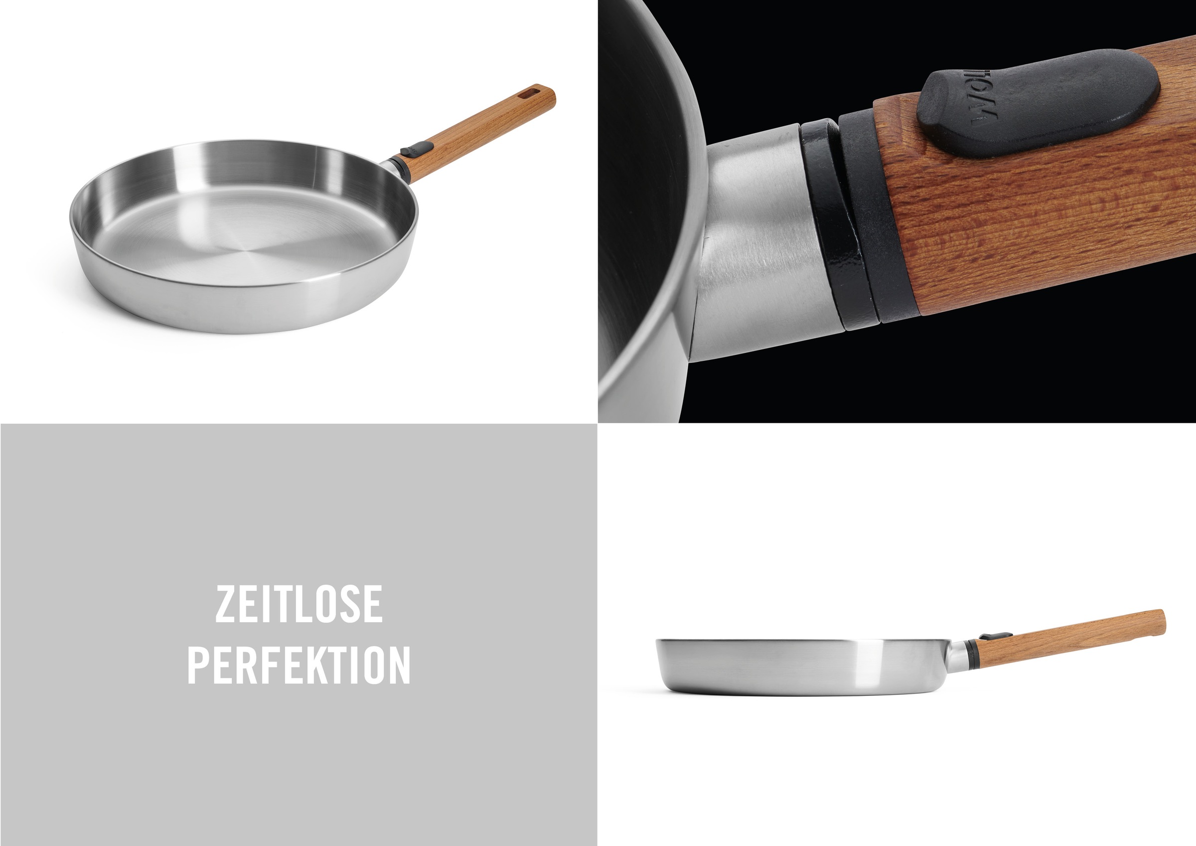 WOLL Bratpfanne »Logic Steel« Edelstahl 18/10 1 Stk. tlg. 5-Schicht-Aufbau günstig online kaufen