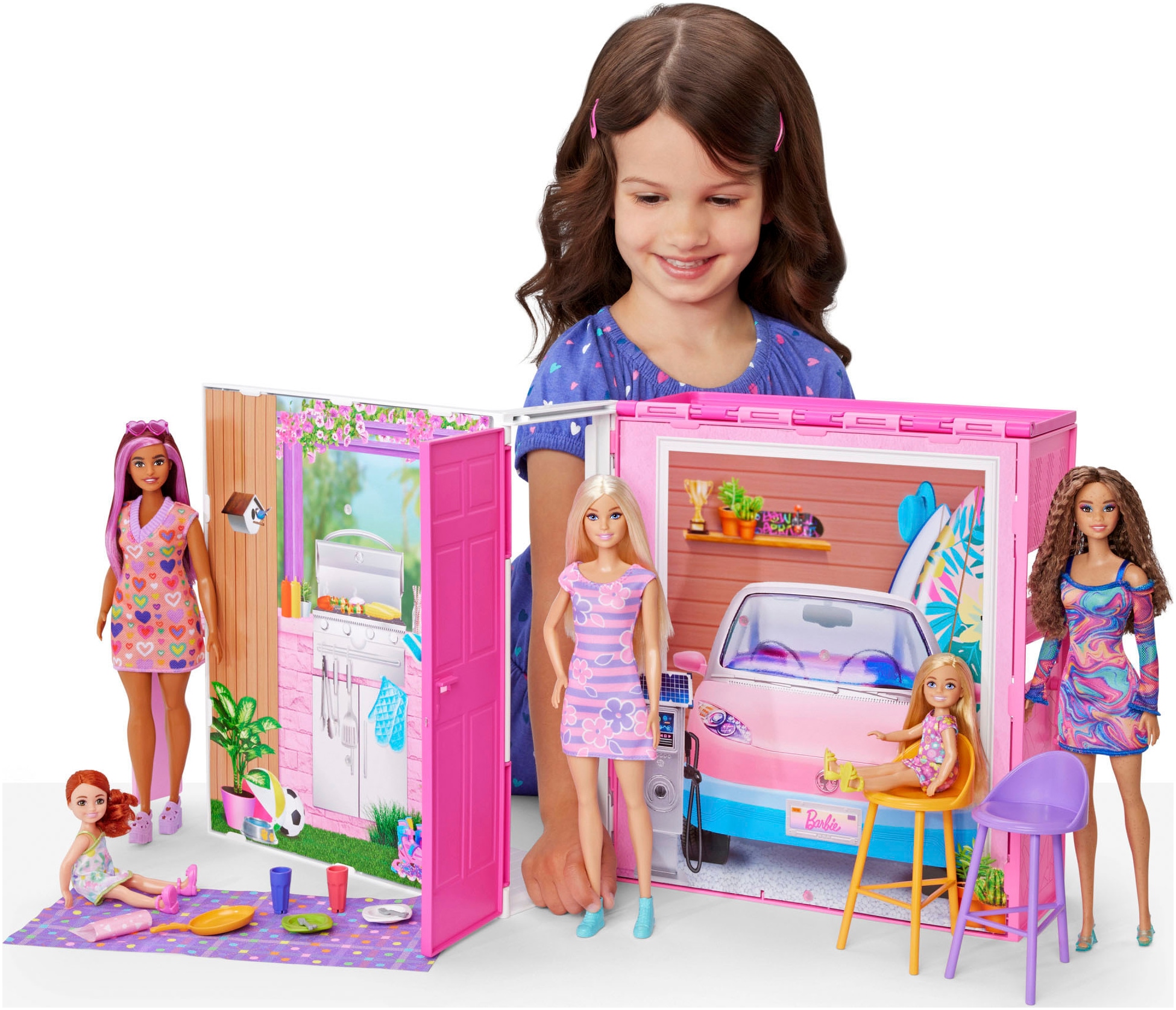 Barbie Puppenhaus »Mitnehmhaus«, inklusive einer Barbie Puppe