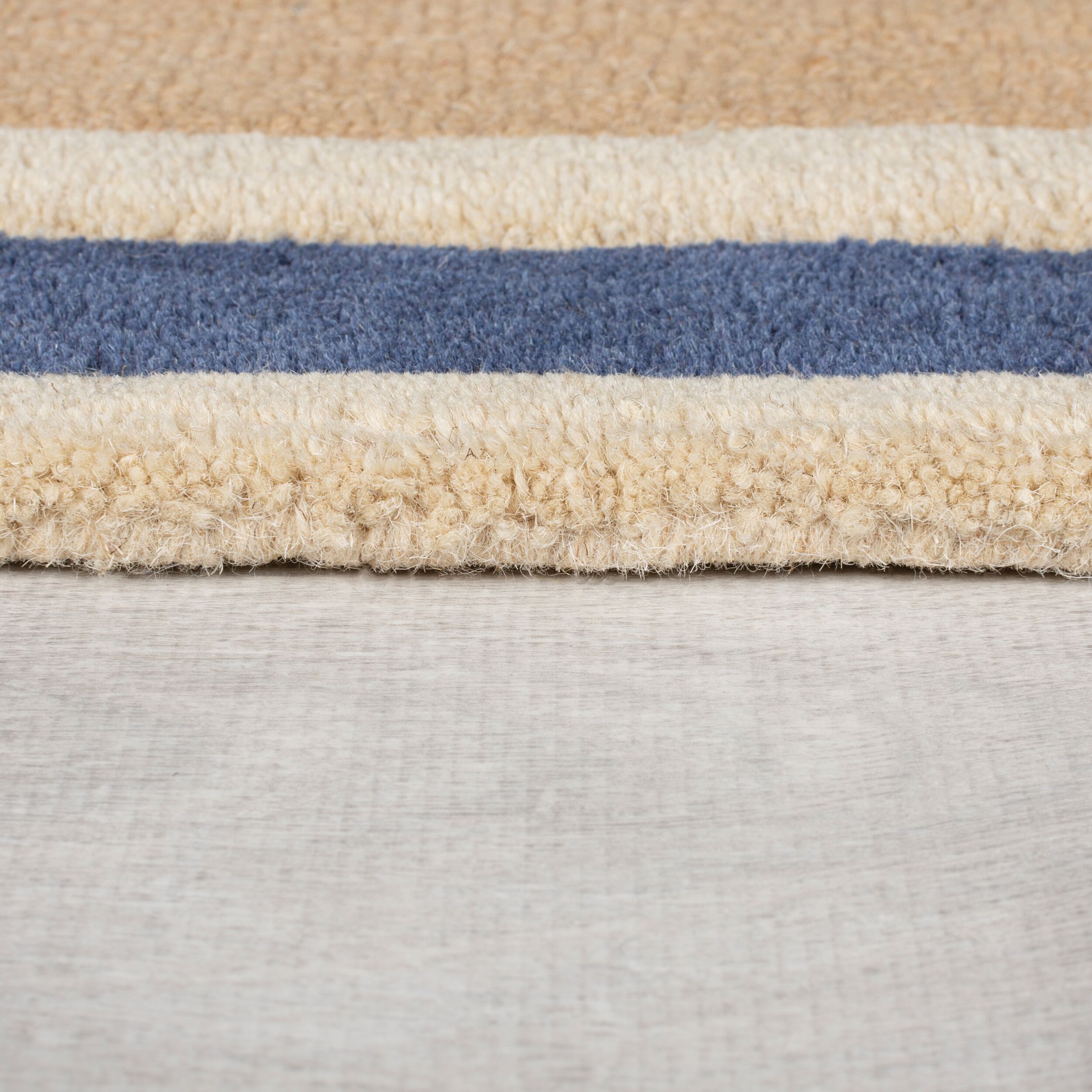 FLAIR RUGS Wollteppich »Retro Blocks«, rechteckig, 10 mm Höhe, geschnitzter Wollteppich mit Hoch-Tief-Effekt