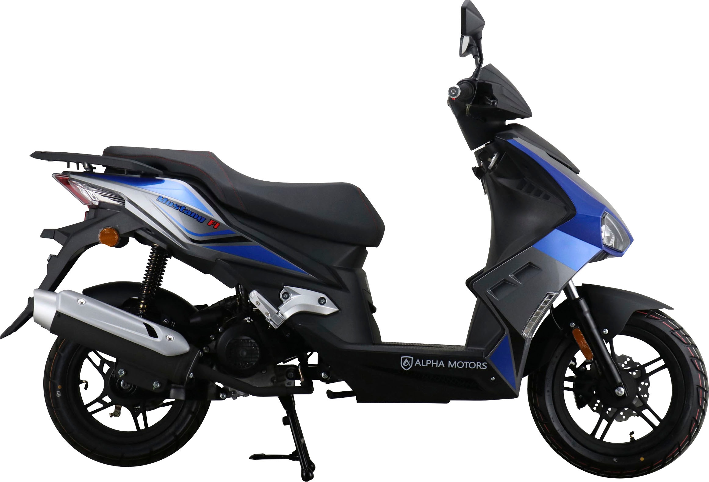 Alpha Motors Motorroller »Mustang FI«, 50 cm³, 45 km/h, Euro 5, 3 PS, mit USB-Anschluss und Lenkerschloss, sportliches Design