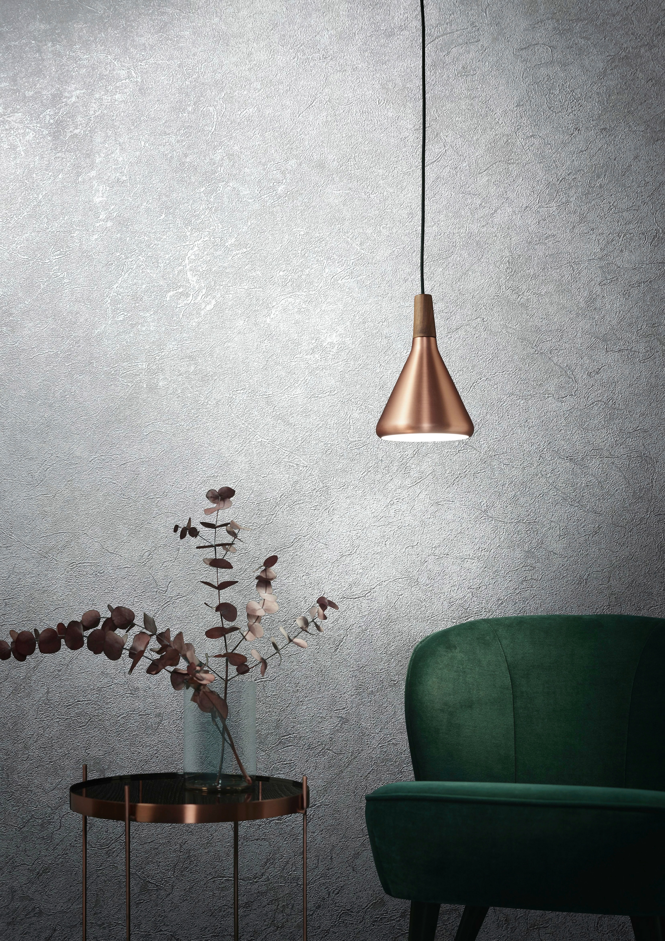 Marburg Vliestapete schimmernd Betonoptik, moderne Tapete für Wohnzimmer Schlafzimmer Küche