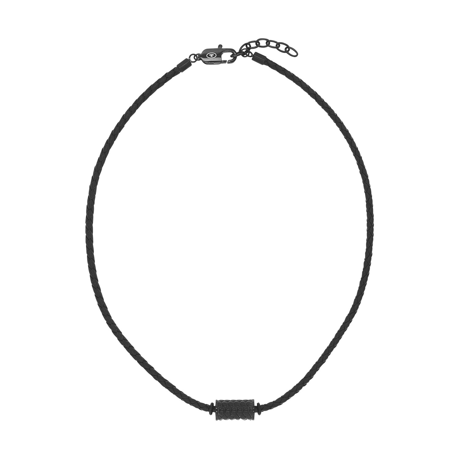 TOM TAILOR Kette mit Anhänger »Schmuck Geschenk Edelstahl Leder Kautschuk«