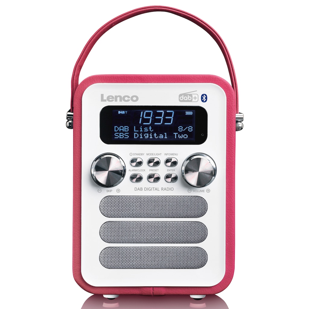 Lenco Digitalradio (DAB+) »PDR-051«, (Bluetooth FM-Tuner mit RDS-Digitalradio (DAB+) 4 W)