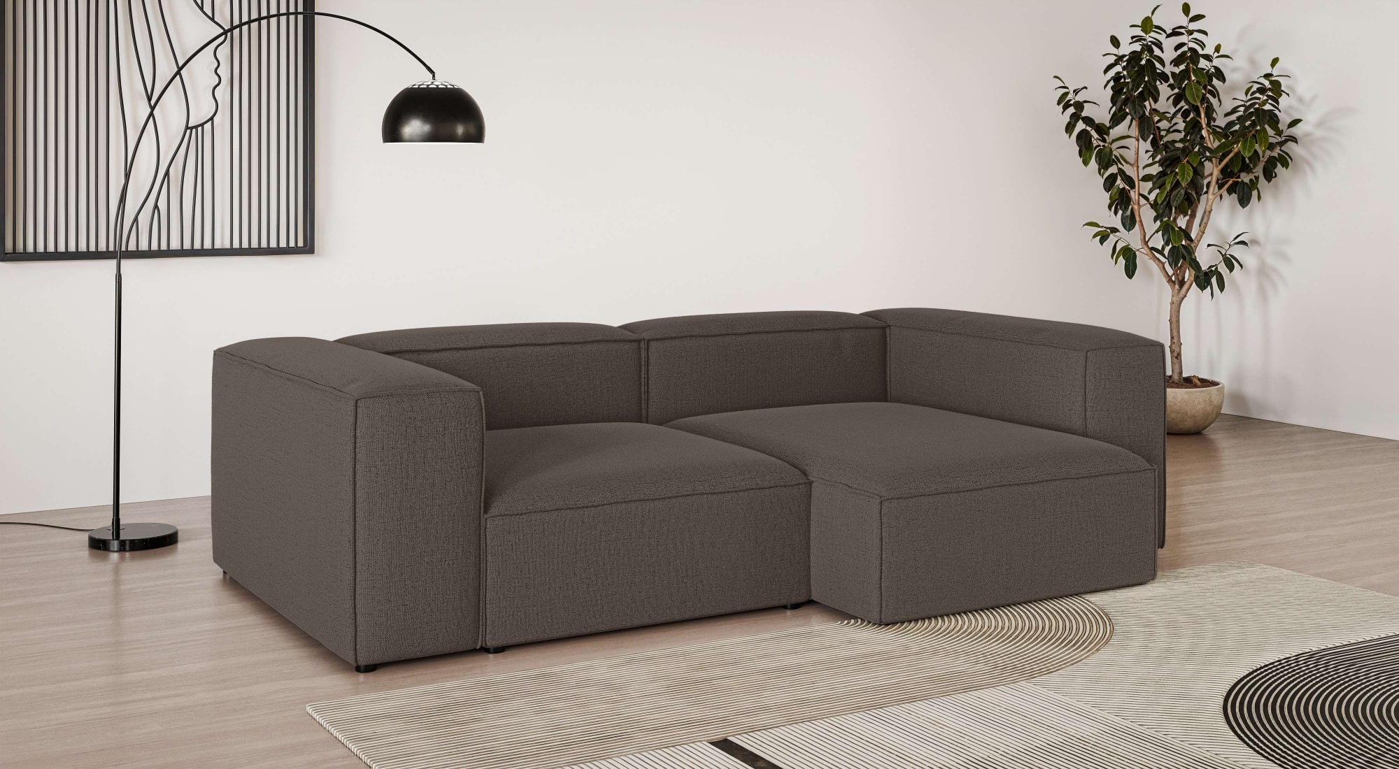 INOSIGN Ecksofa »XL HAILY L-Form, Modularsofa extra tief, Maße B/T/H: 260/1 günstig online kaufen