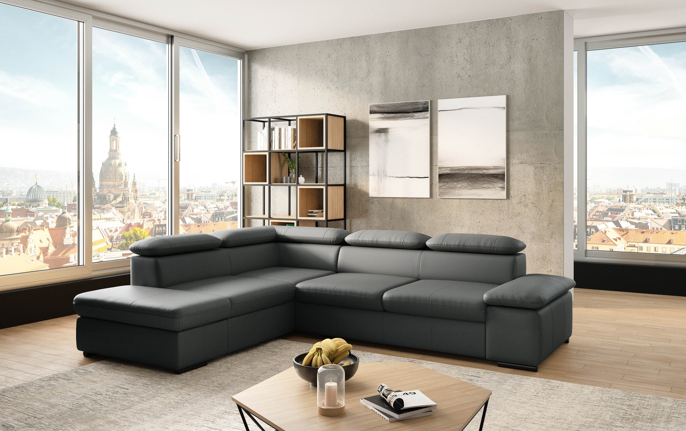 sit&more Ecksofa »Alcudia L-Form«, mit Armteilverstellung, optional Kopftei günstig online kaufen