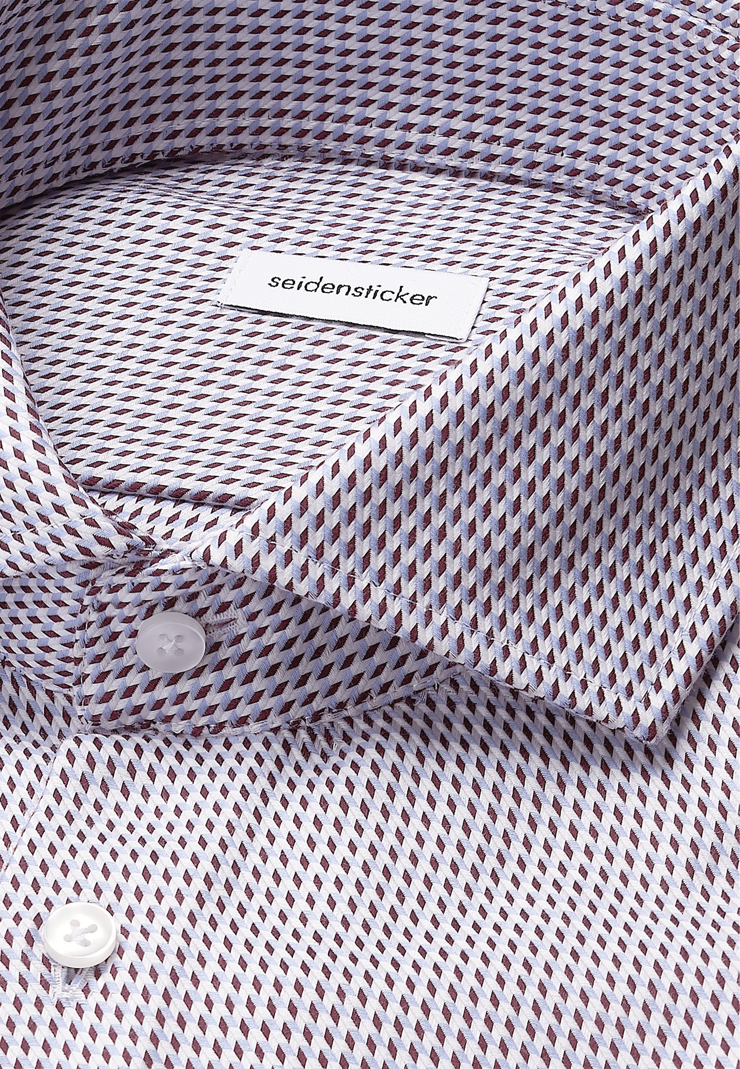 seidensticker Businesshemd »Schwarze Rose«, Slim 1/1 Kentkragen Pepita