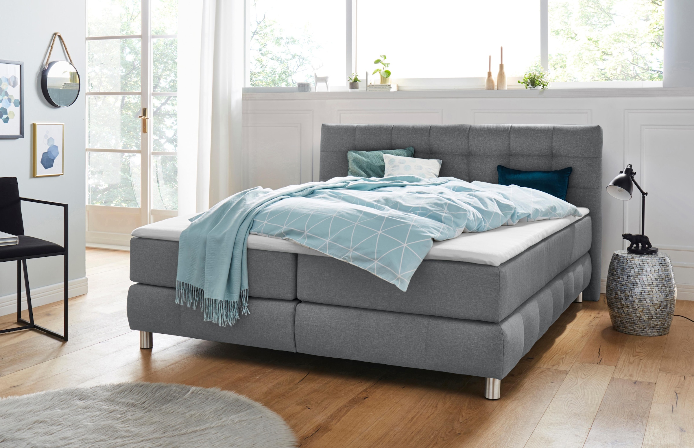andas Boxspringbett »Salo«, incl. Topper, 6 Breiten, 2 Härtegrade, TFK auch in Härtegrad 4